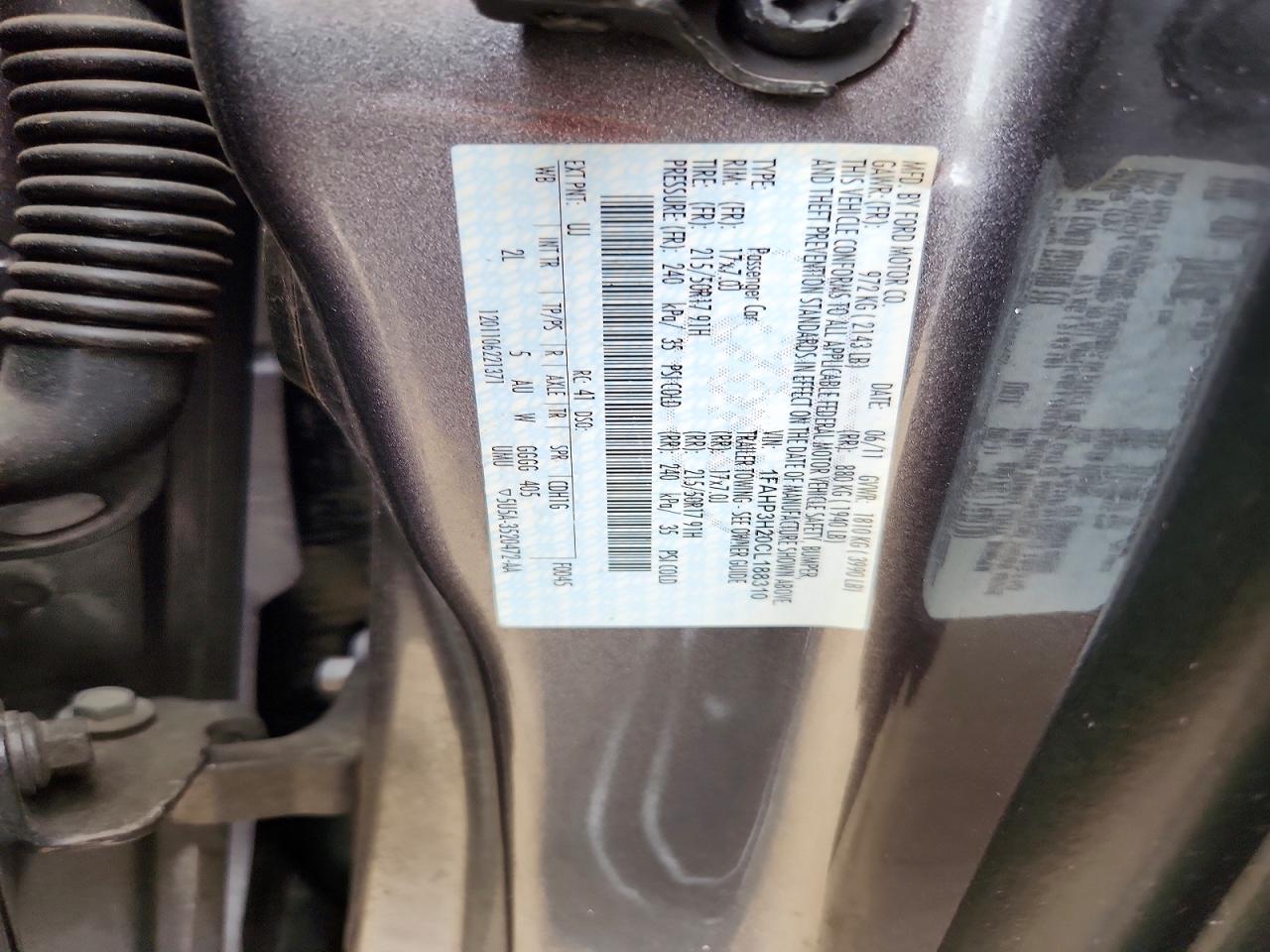 2012 Ford Focus Sel Серый vin: 1FAHP3H20CL188310