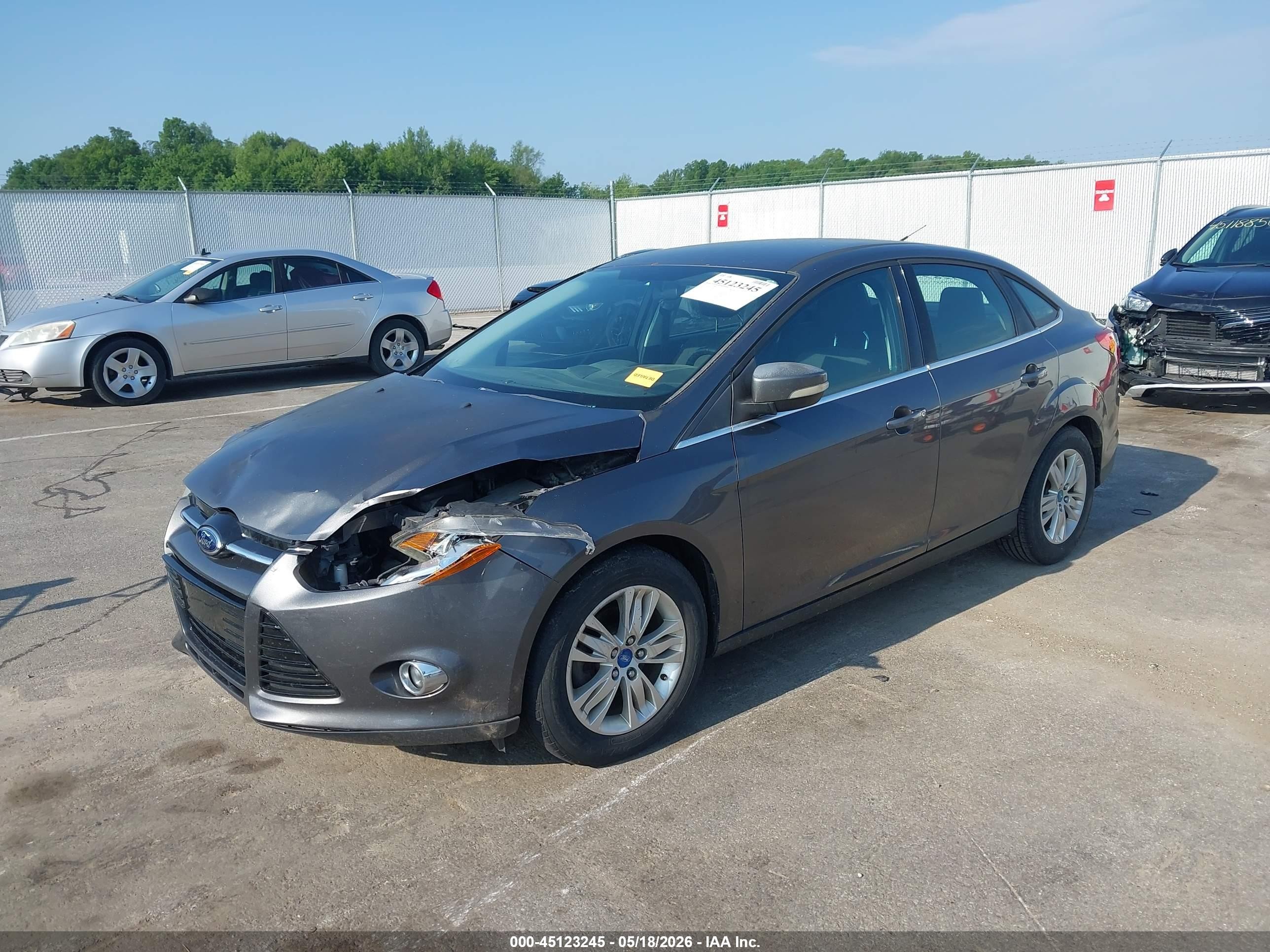 2012 Ford Focus Sel Gray vin: 1FAHP3H20CL248215