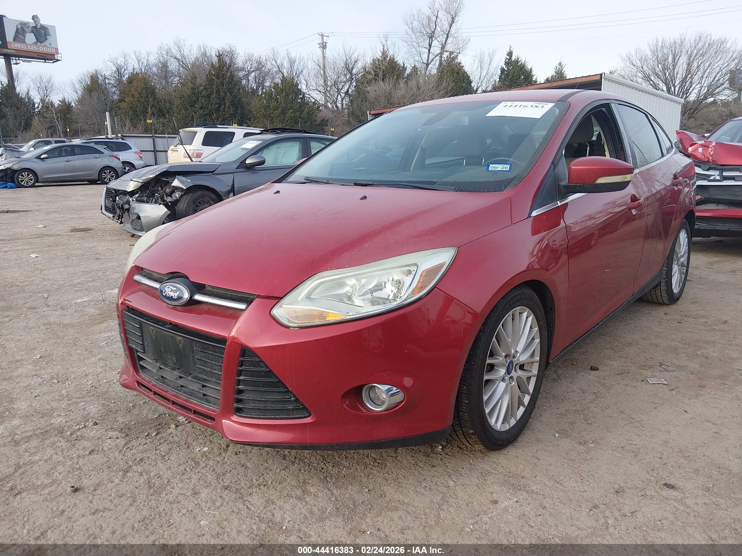 2012 Ford Focus Sel Red vin: 1FAHP3H20CL267296