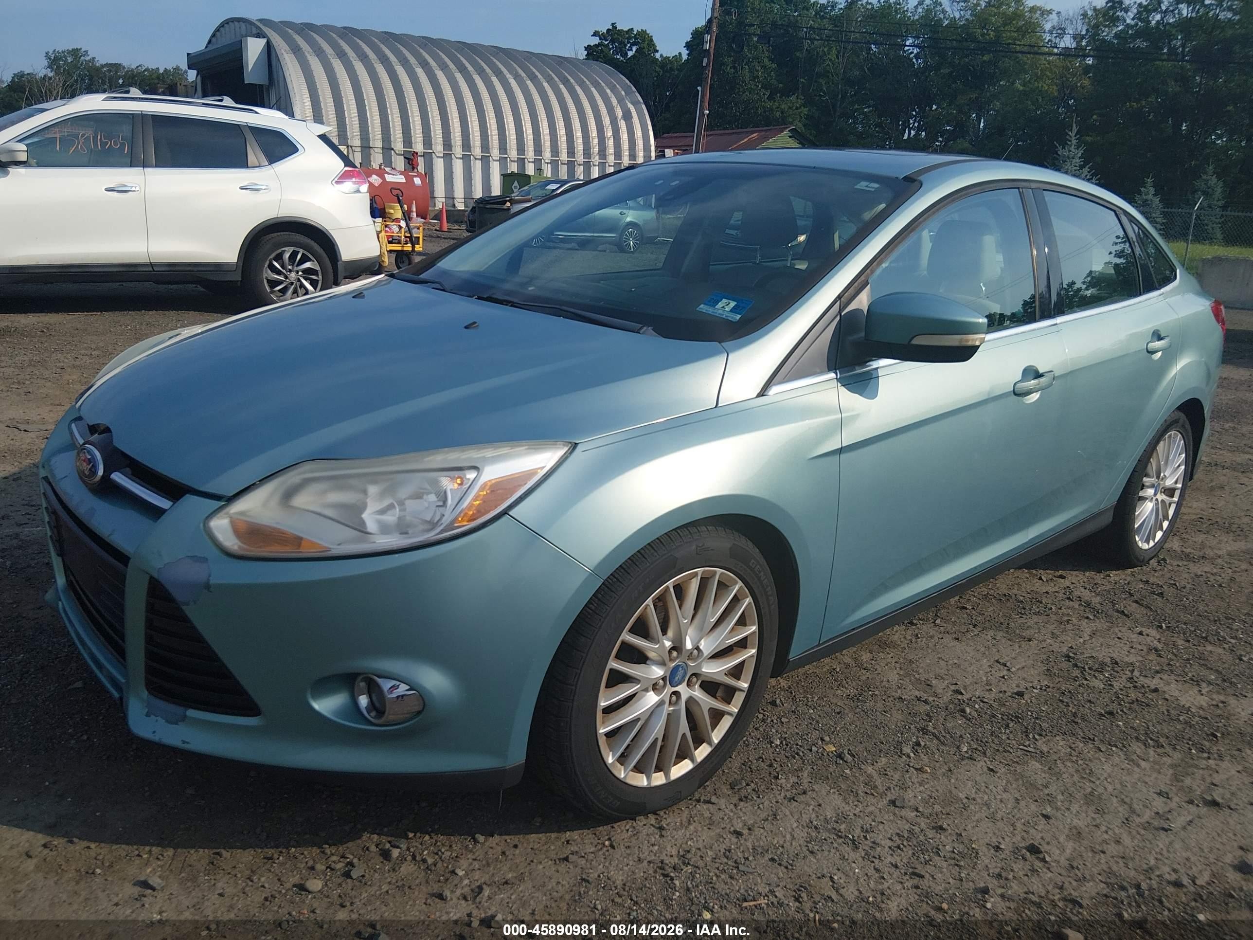 2012 Ford Focus Sel Blue vin: 1FAHP3H20CL287077
