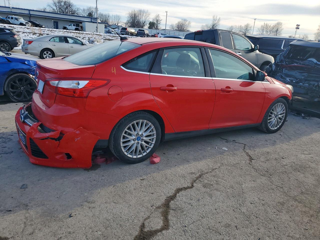 2012 Ford Focus Sel Red vin: 1FAHP3H20CL339727