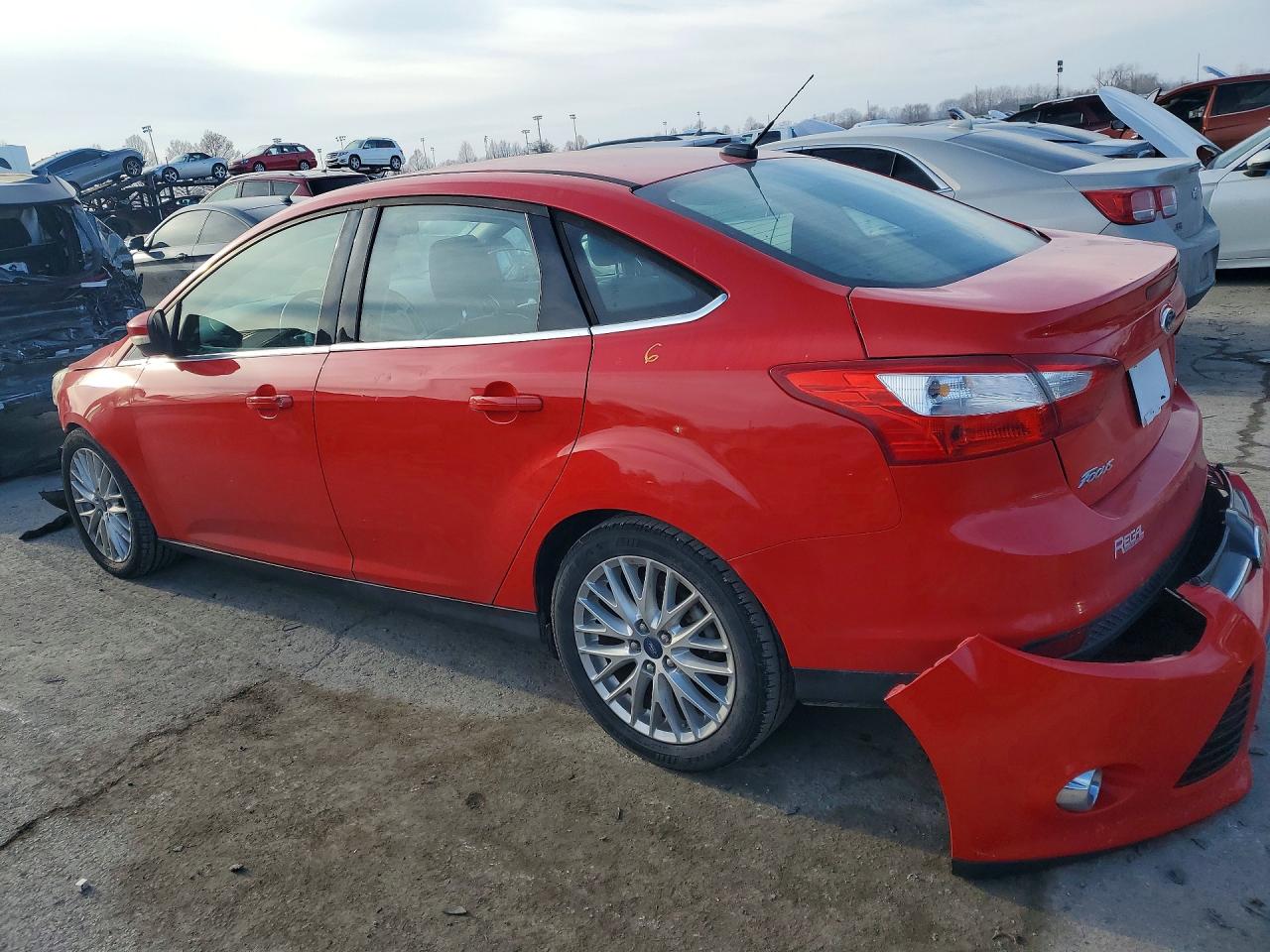 2012 Ford Focus Sel Red vin: 1FAHP3H20CL339727