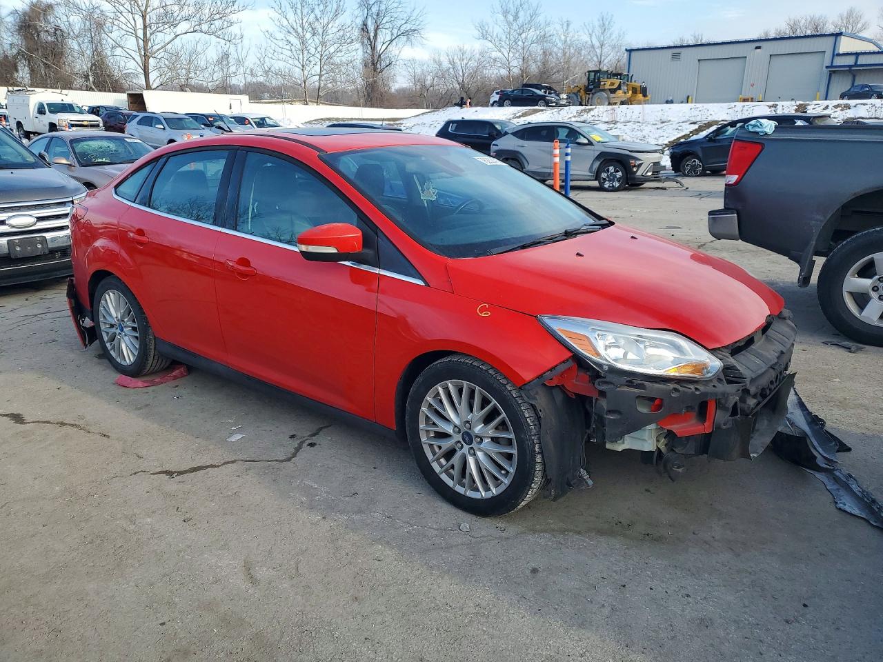 2012 Ford Focus Sel Red vin: 1FAHP3H20CL339727