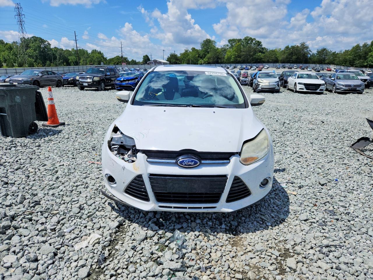 2012 Ford Focus Sel White vin: 1FAHP3H20CL360805