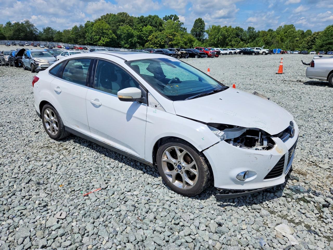 2012 Ford Focus Sel White vin: 1FAHP3H20CL360805