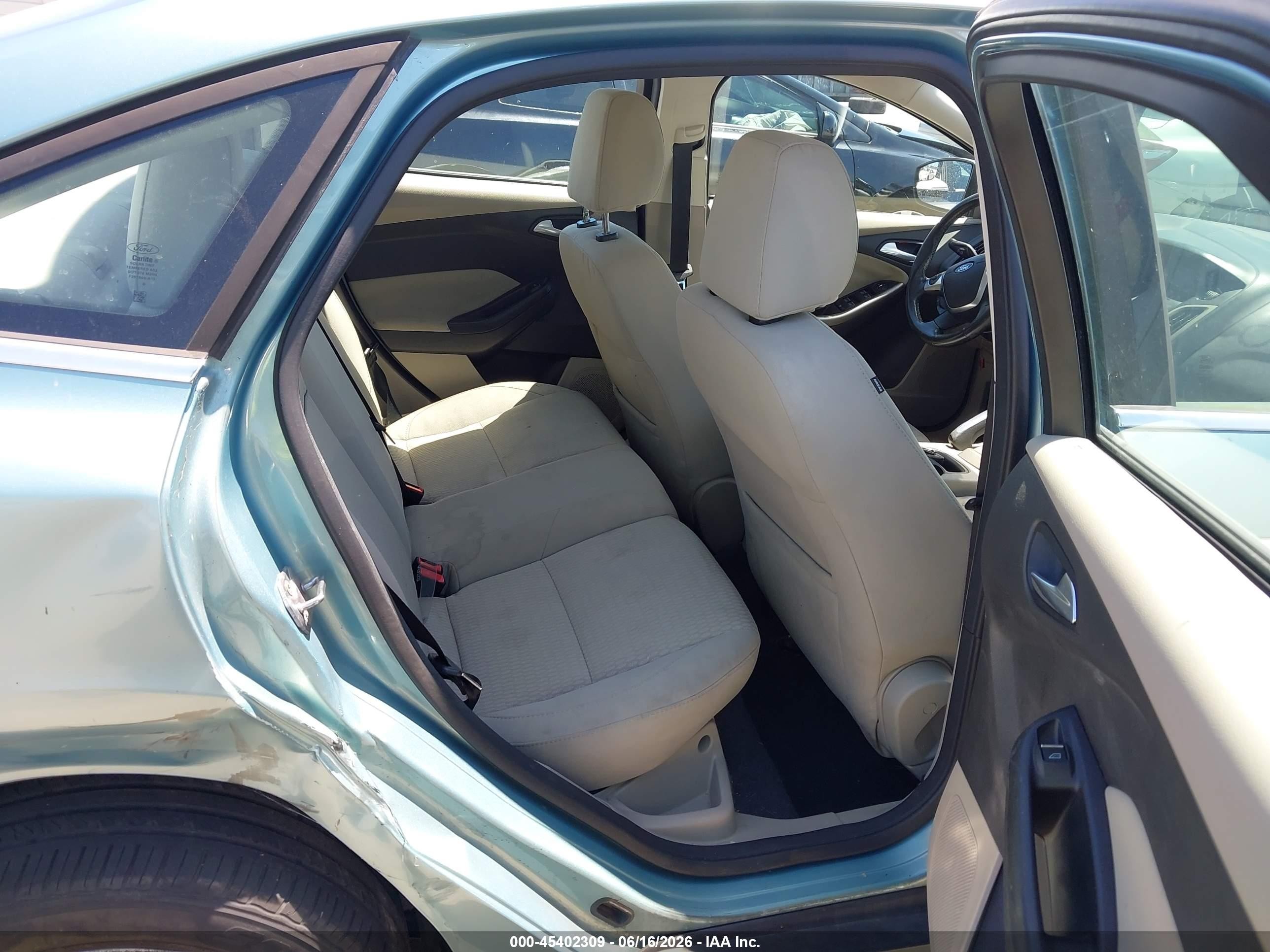 2012 Ford Focus Sel Бирюзовый vin: 1FAHP3H20CL416810