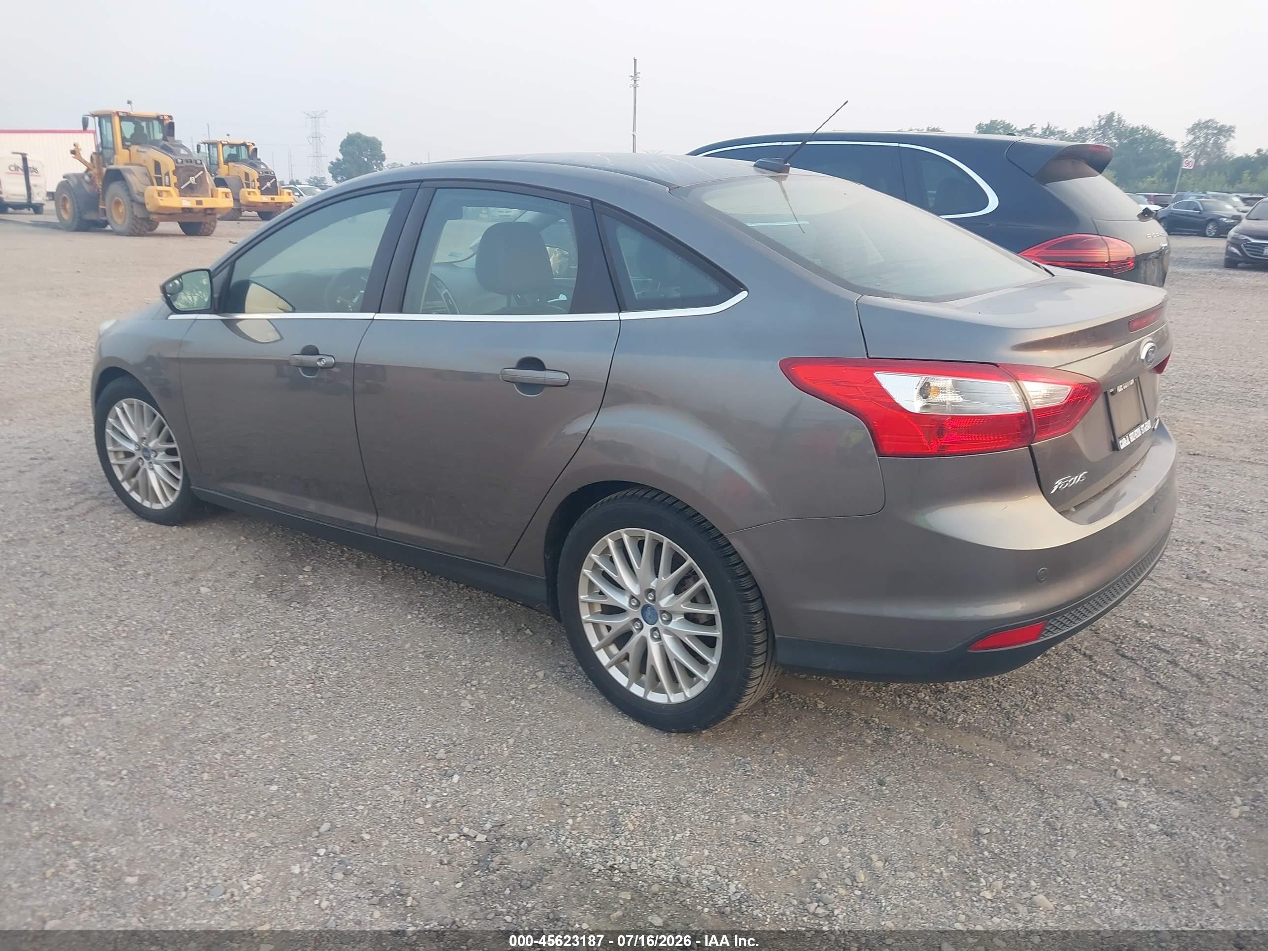 2012 Ford Focus Sel Gray vin: 1FAHP3H20CL463142