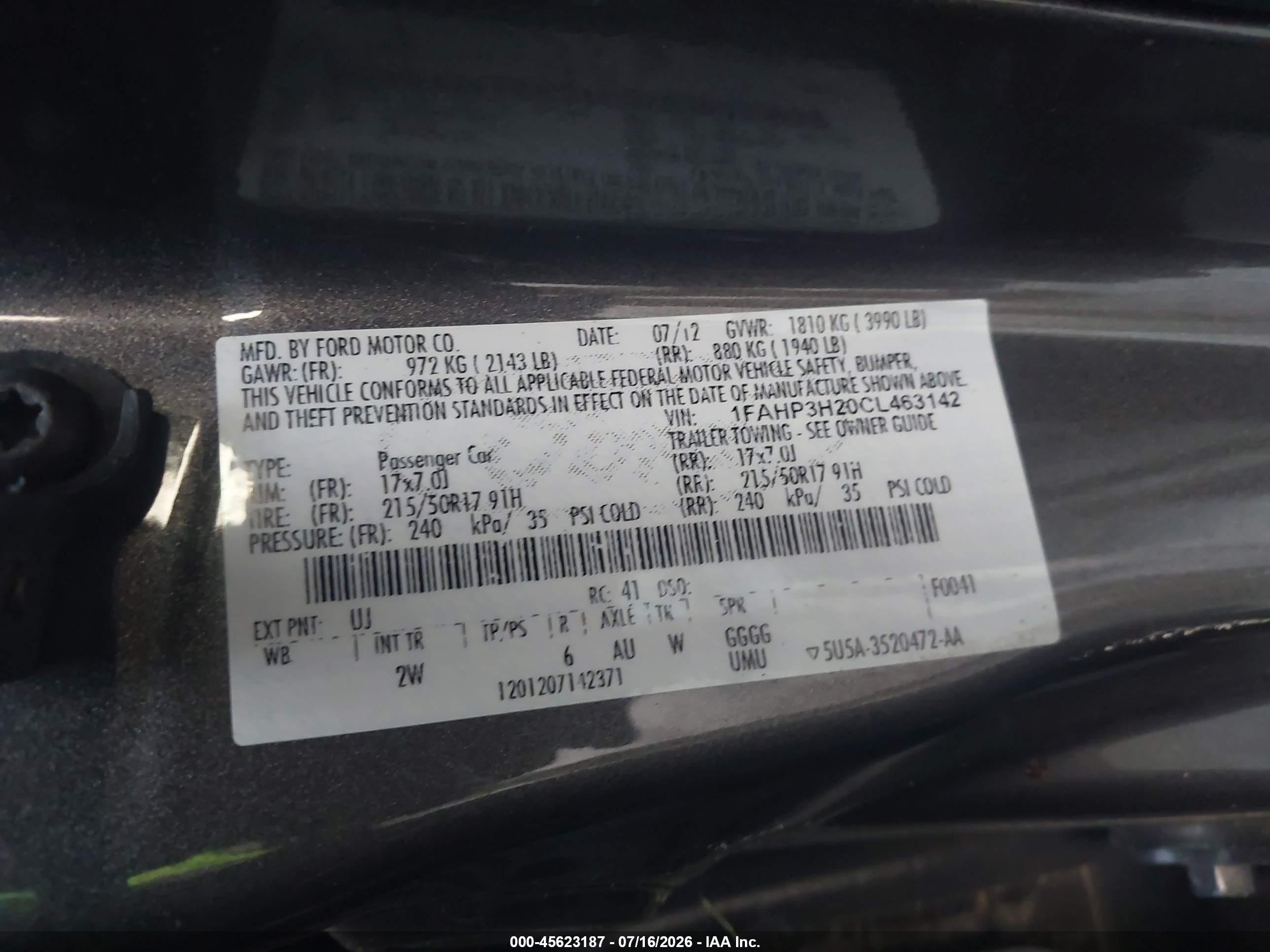 2012 Ford Focus Sel Gray vin: 1FAHP3H20CL463142