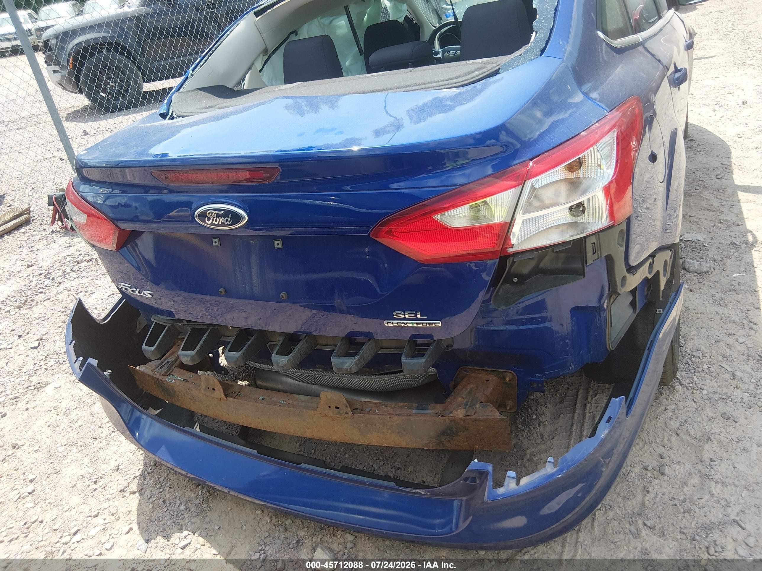 2012 Ford Focus Sel Синий vin: 1FAHP3H20CL474030