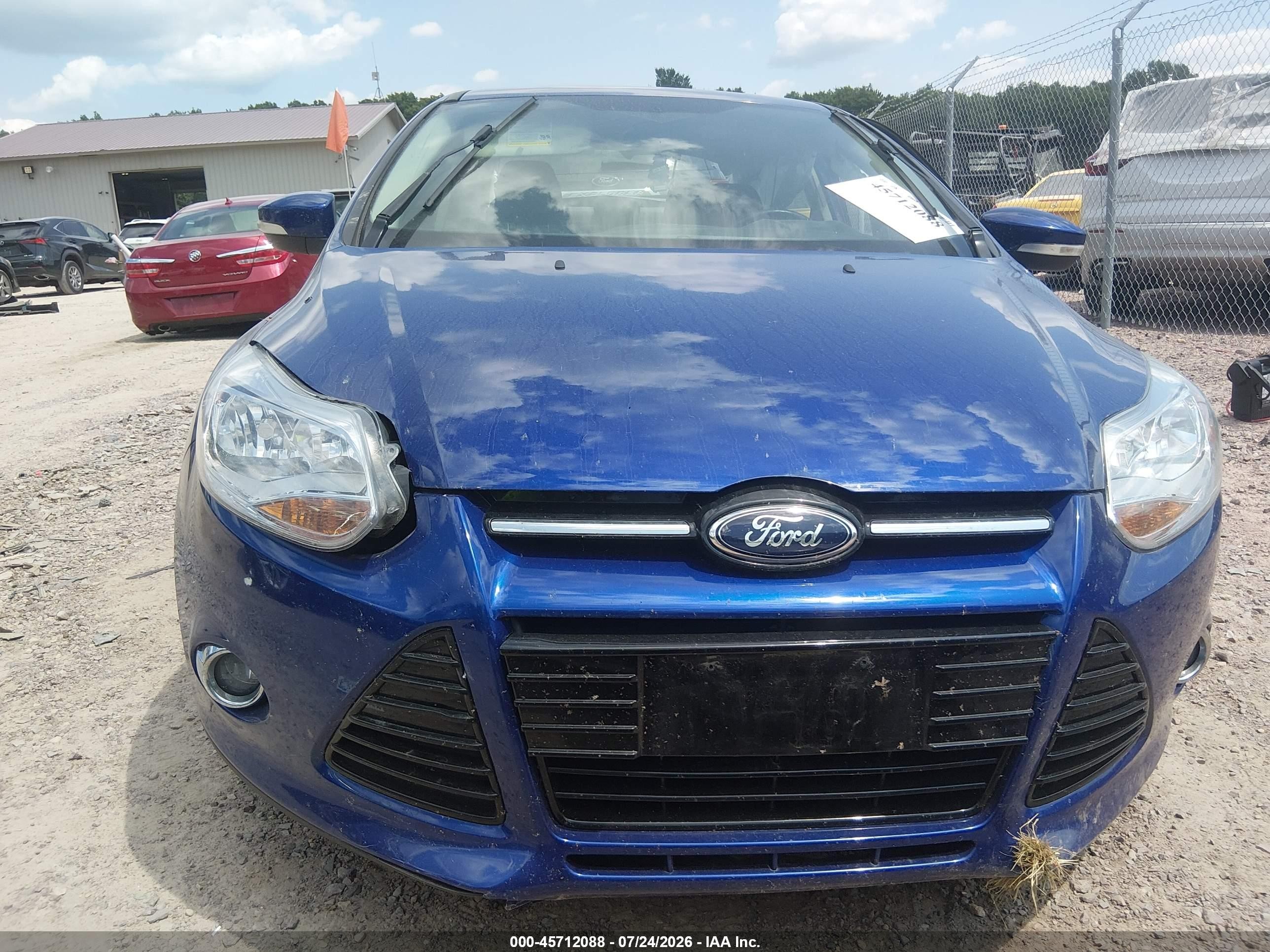 2012 Ford Focus Sel Синий vin: 1FAHP3H20CL474030