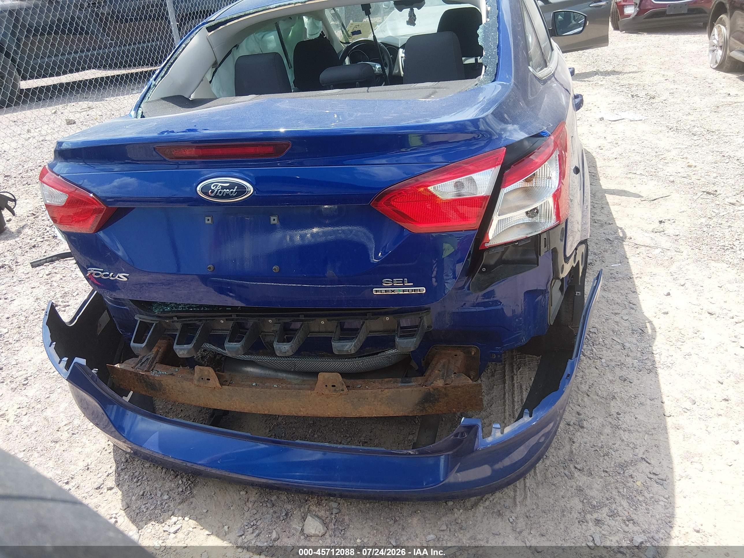 2012 Ford Focus Sel Синий vin: 1FAHP3H20CL474030