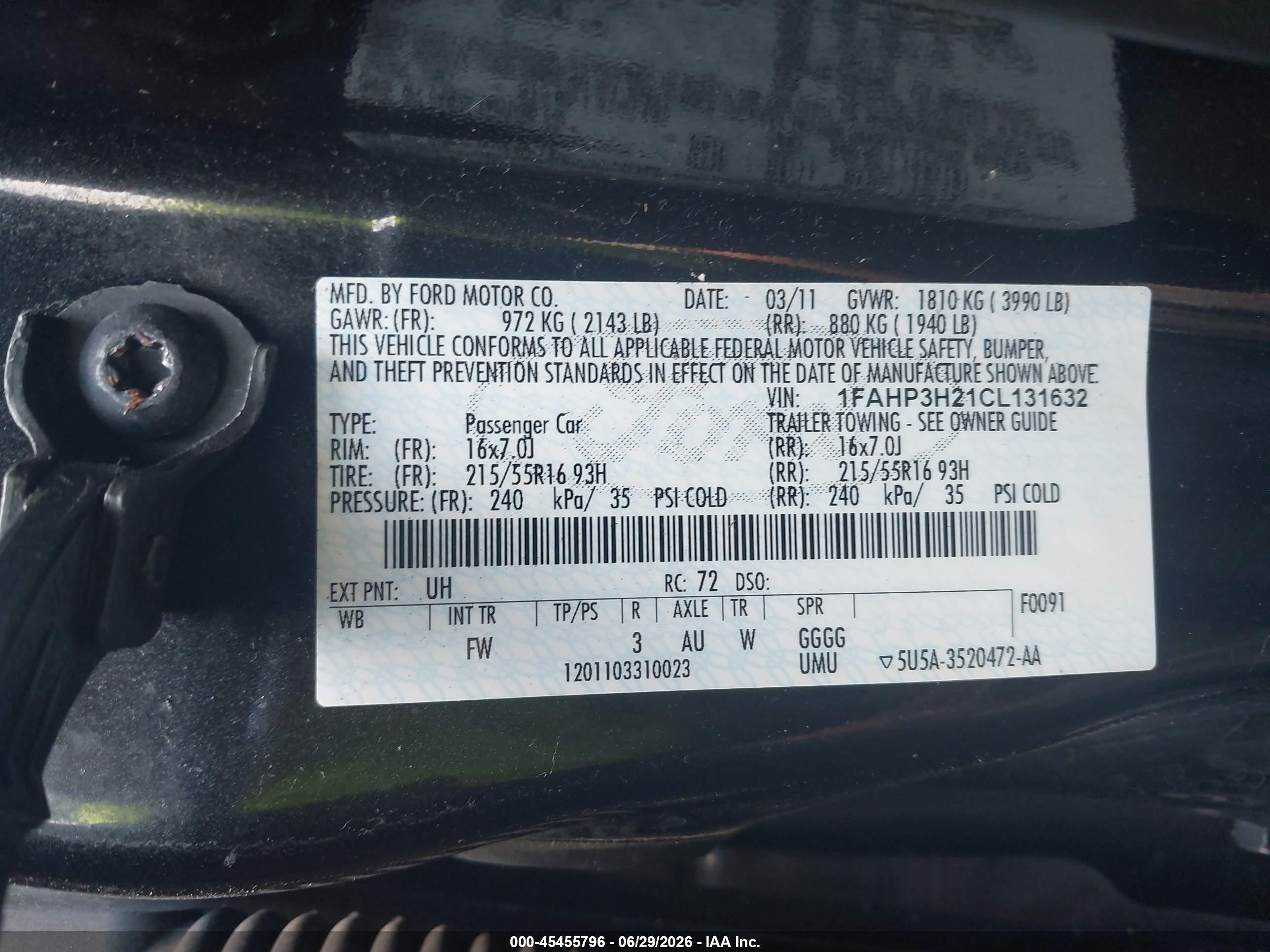 2012 Ford Focus Sel Black vin: 1FAHP3H21CL131632