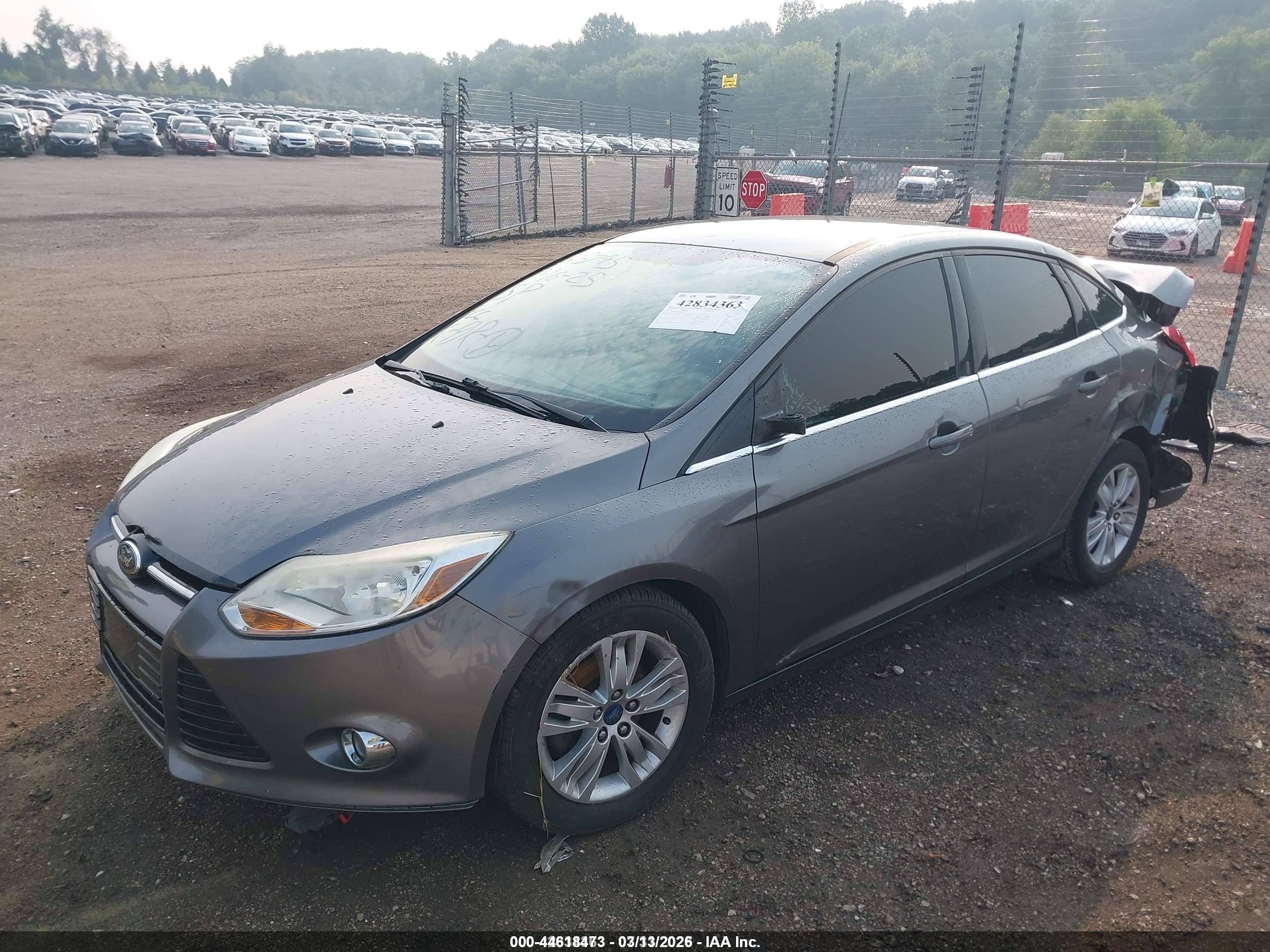 2012 Ford Focus Sel Gray vin: 1FAHP3H21CL437861