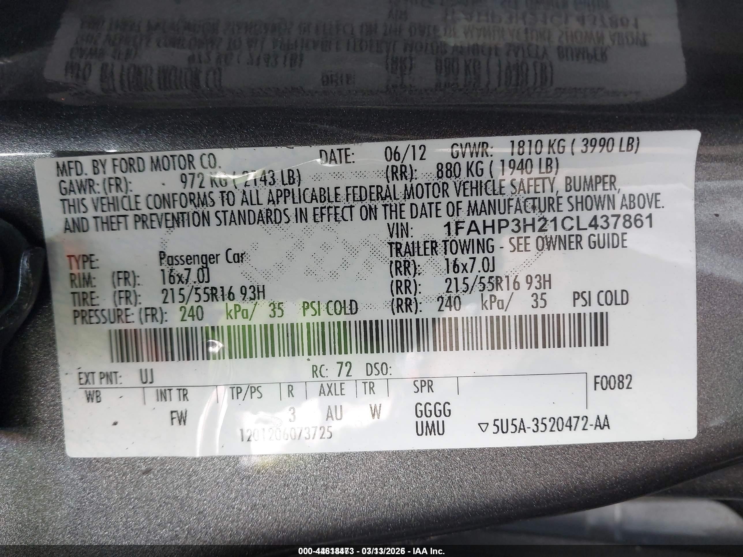2012 Ford Focus Sel Gray vin: 1FAHP3H21CL437861