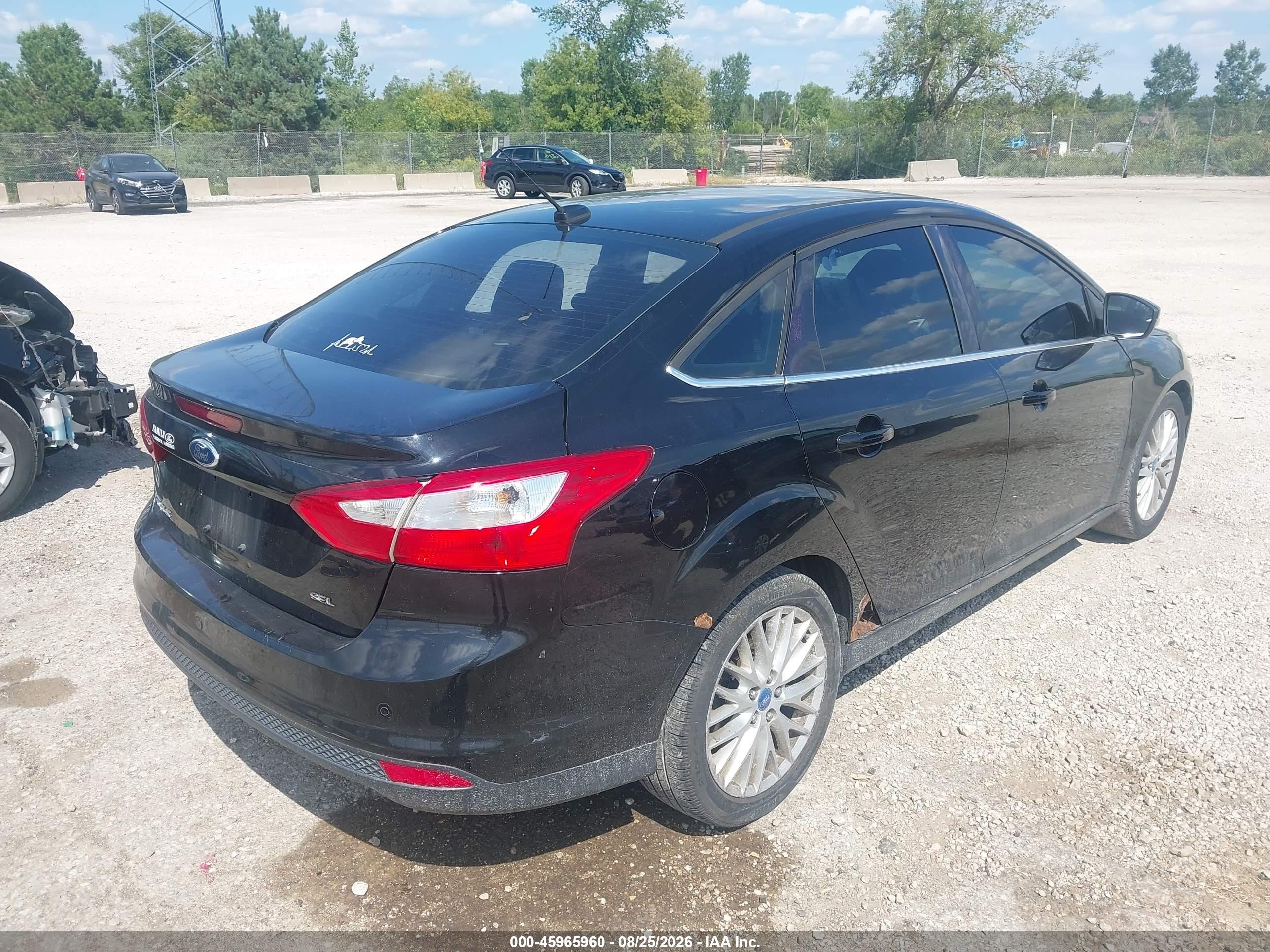 2012 Ford Focus Sel Black vin: 1FAHP3H22CL213868