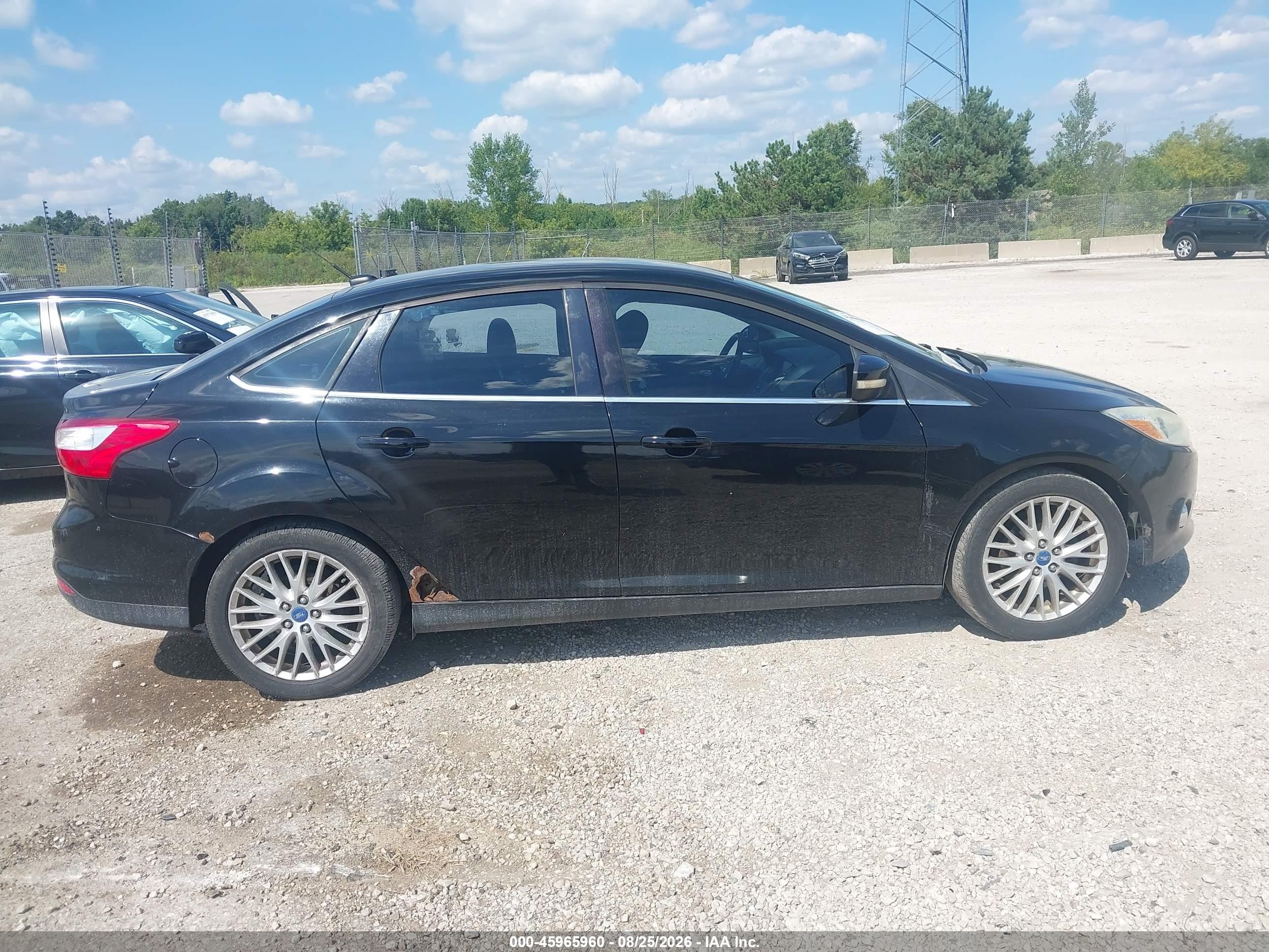 2012 Ford Focus Sel Black vin: 1FAHP3H22CL213868