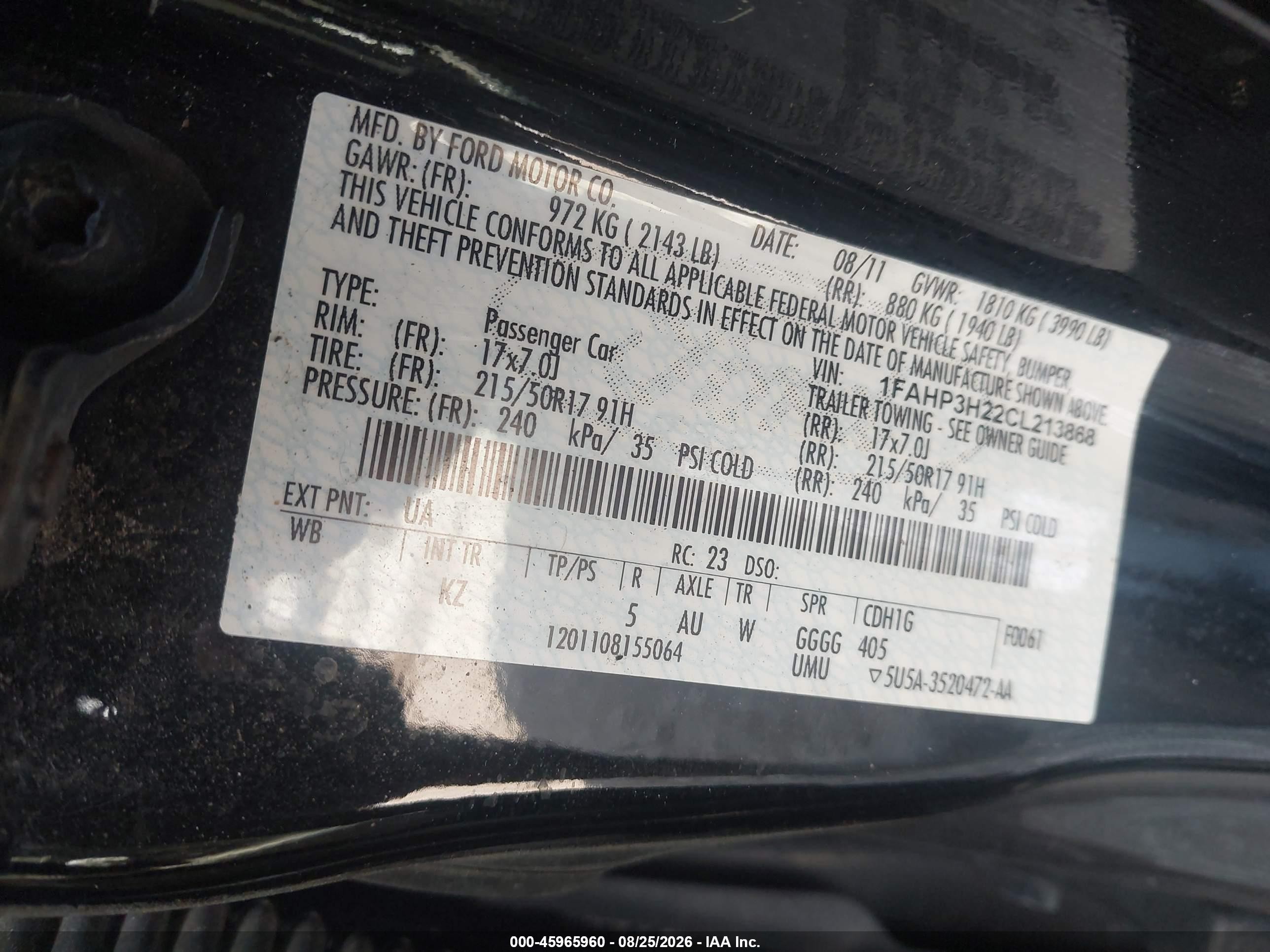 2012 Ford Focus Sel Black vin: 1FAHP3H22CL213868