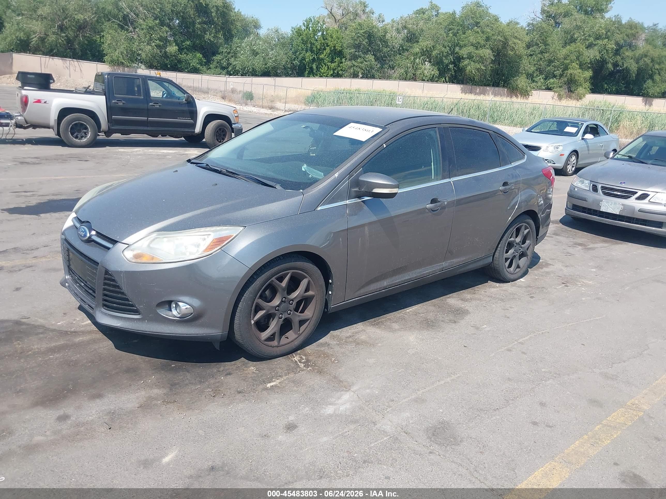 2012 Ford Focus Sel Gray vin: 1FAHP3H22CL236244
