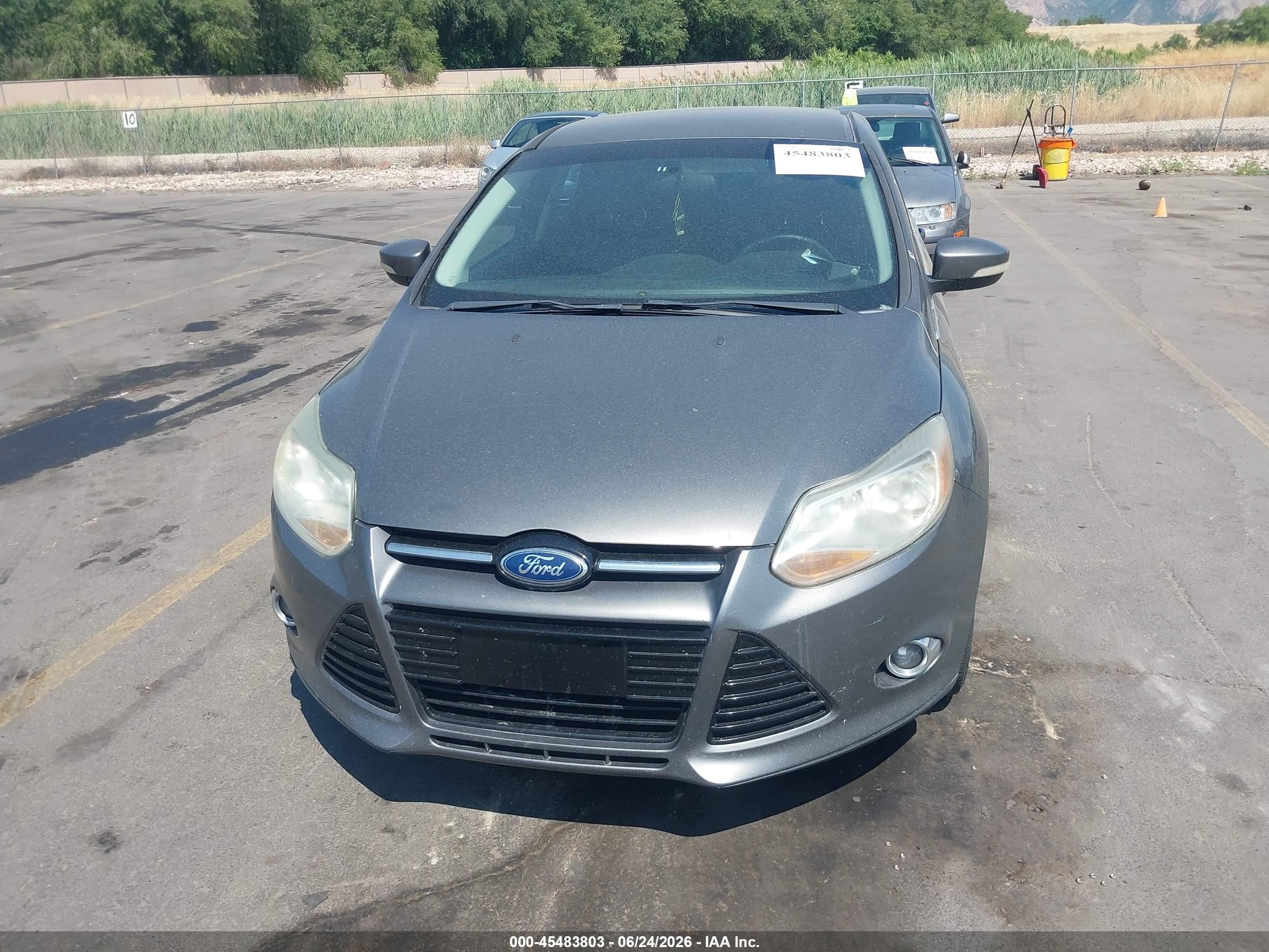 2012 Ford Focus Sel Gray vin: 1FAHP3H22CL236244