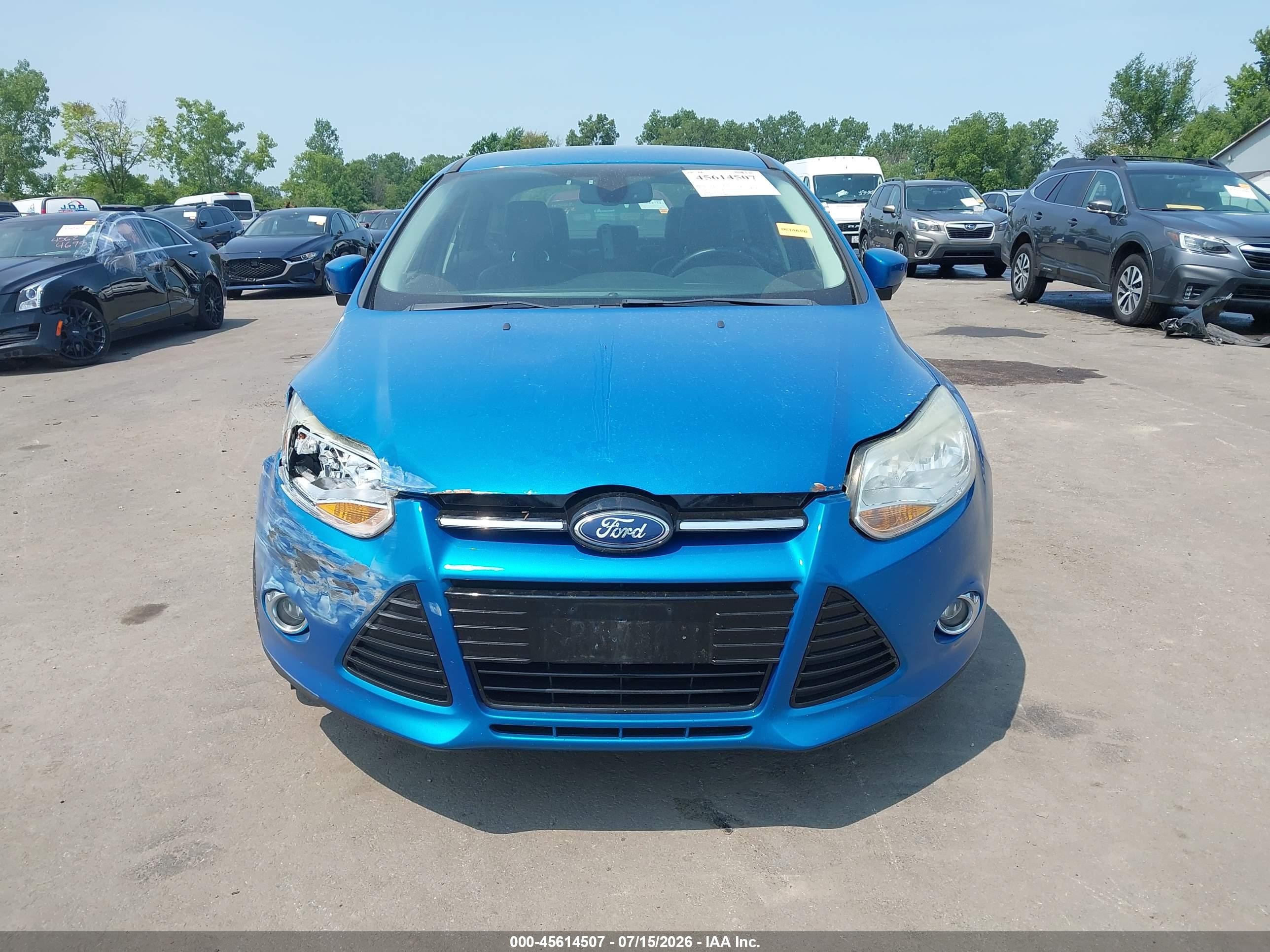 2012 Ford Focus Sel Blue vin: 1FAHP3H22CL242433