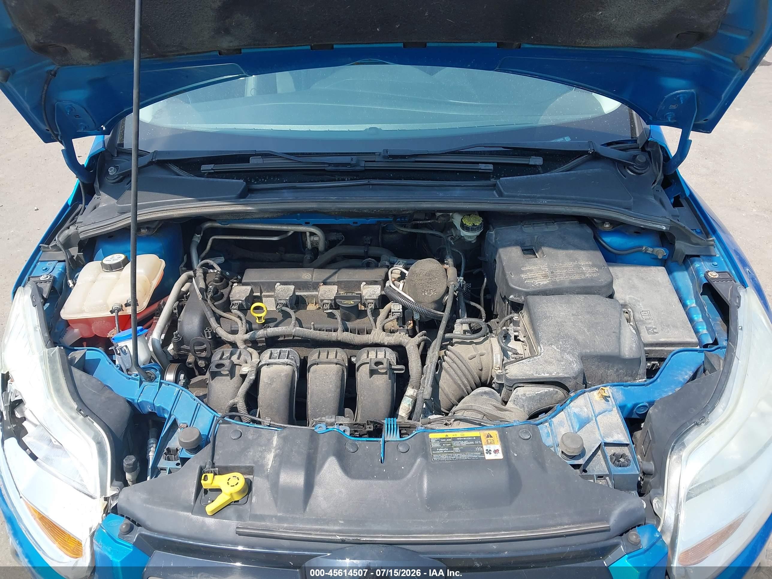 2012 Ford Focus Sel Blue vin: 1FAHP3H22CL242433