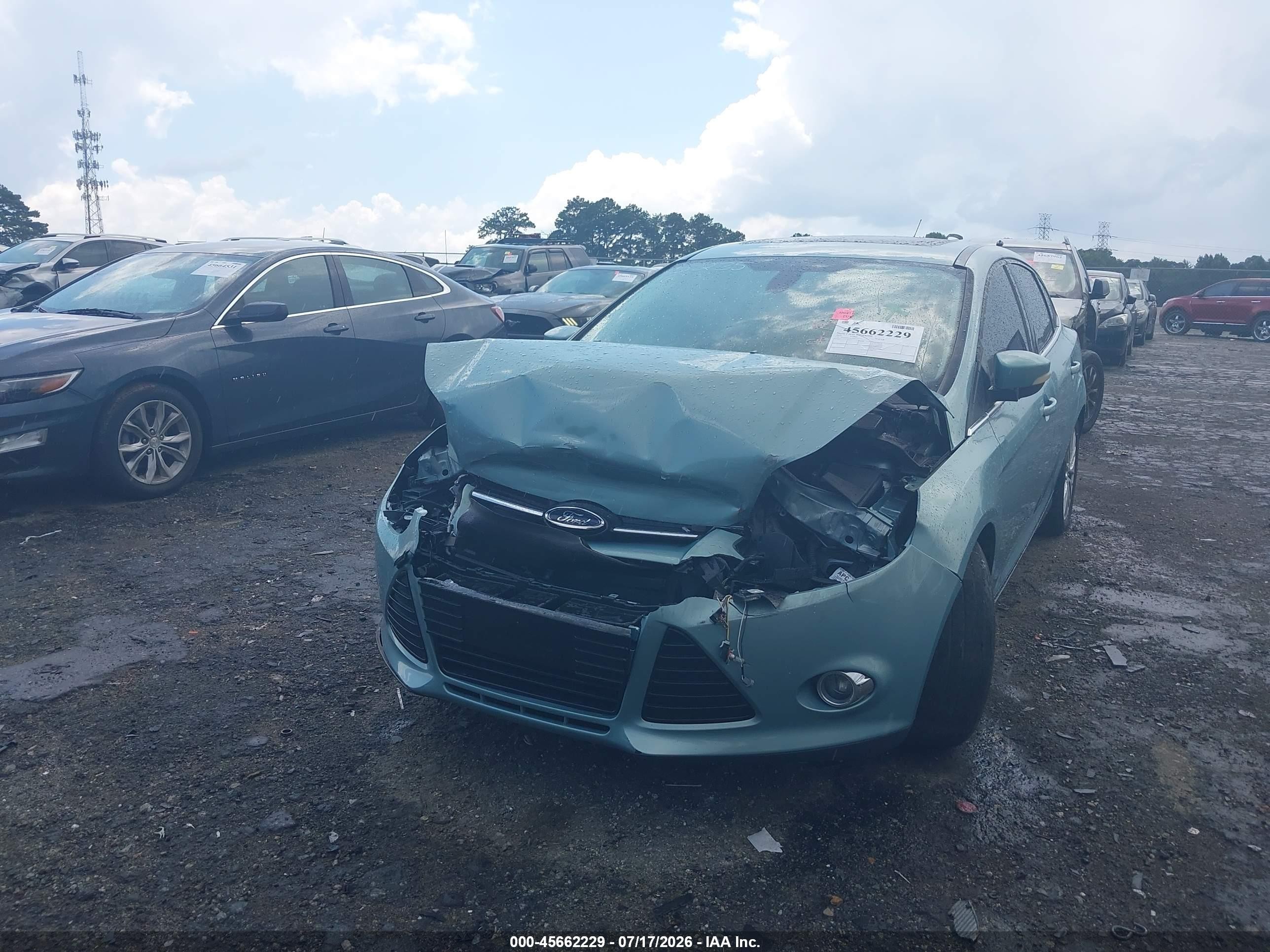 2012 Ford Focus Sel Blue vin: 1FAHP3H22CL245235
