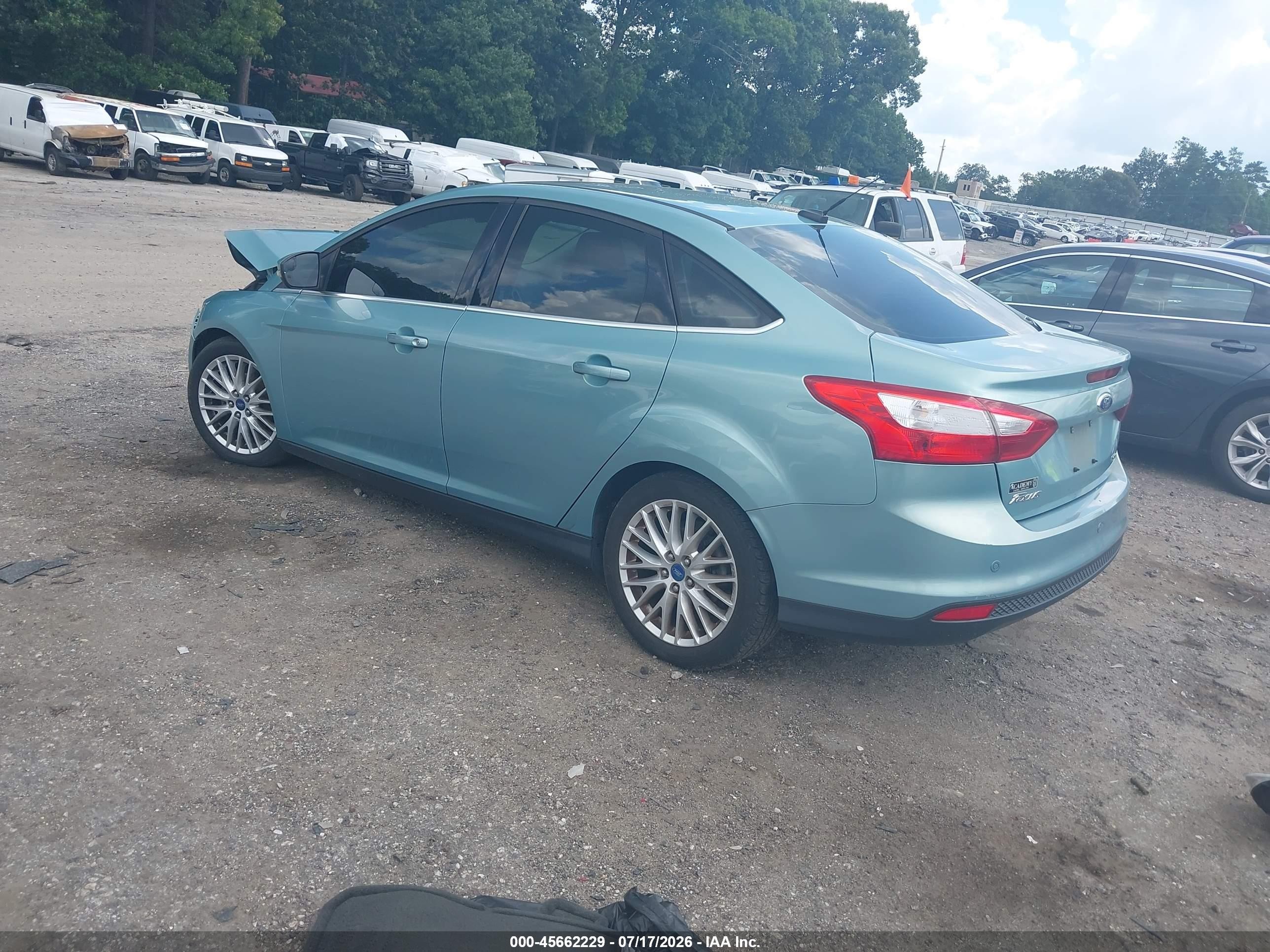 2012 Ford Focus Sel Blue vin: 1FAHP3H22CL245235