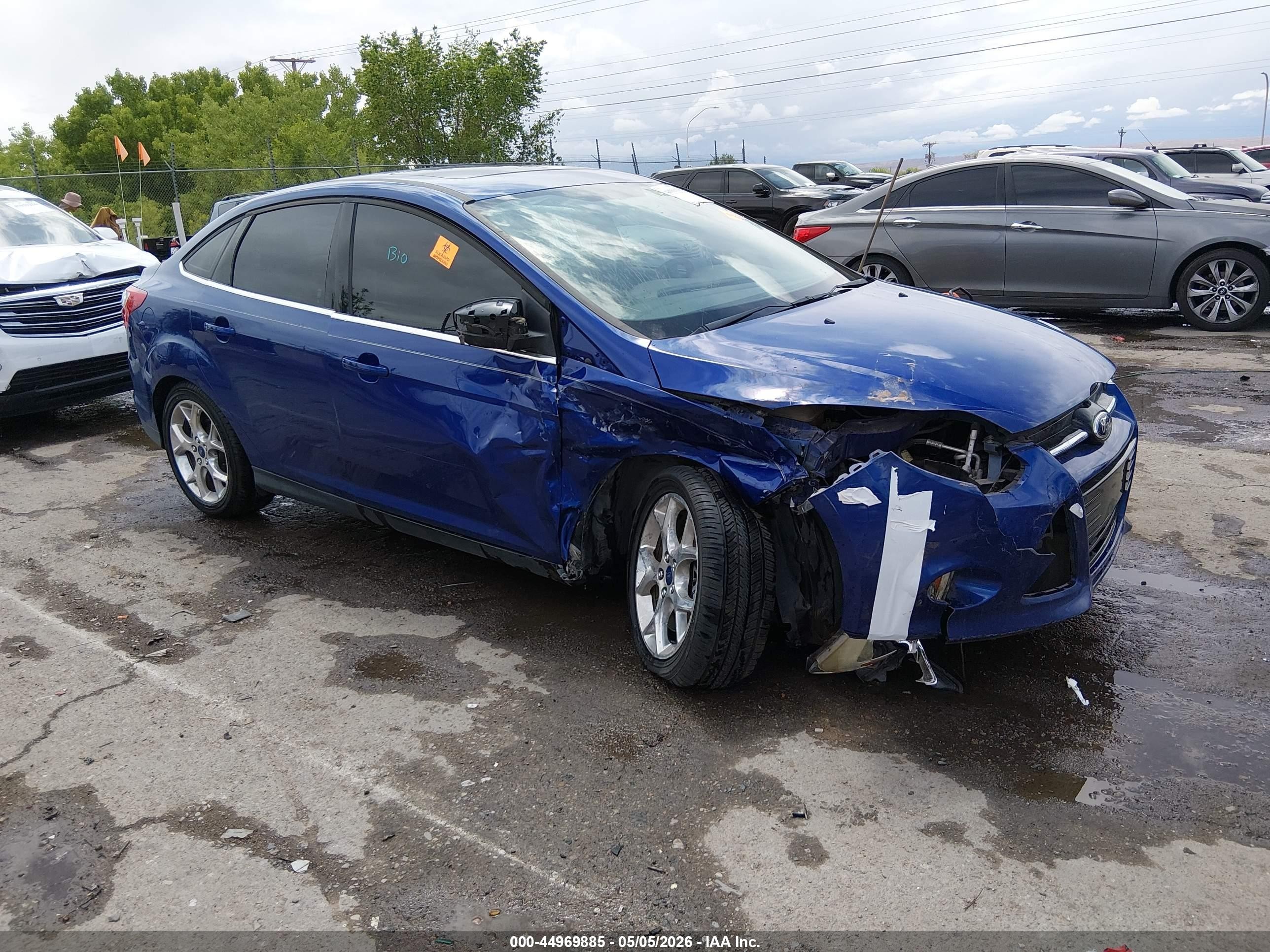 2012 Ford Focus Sel Синий vin: 1FAHP3H22CL370350