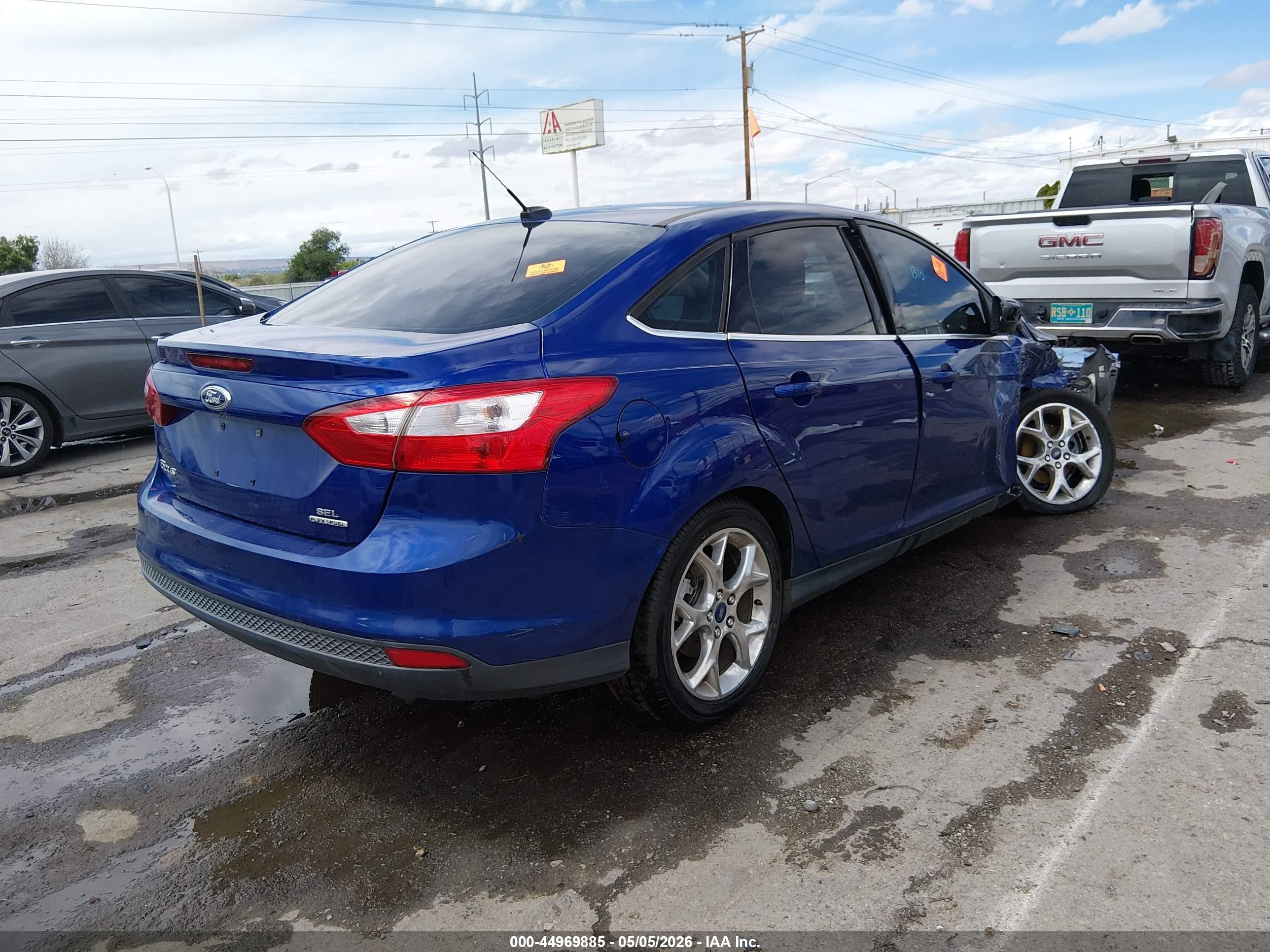 2012 Ford Focus Sel Синий vin: 1FAHP3H22CL370350