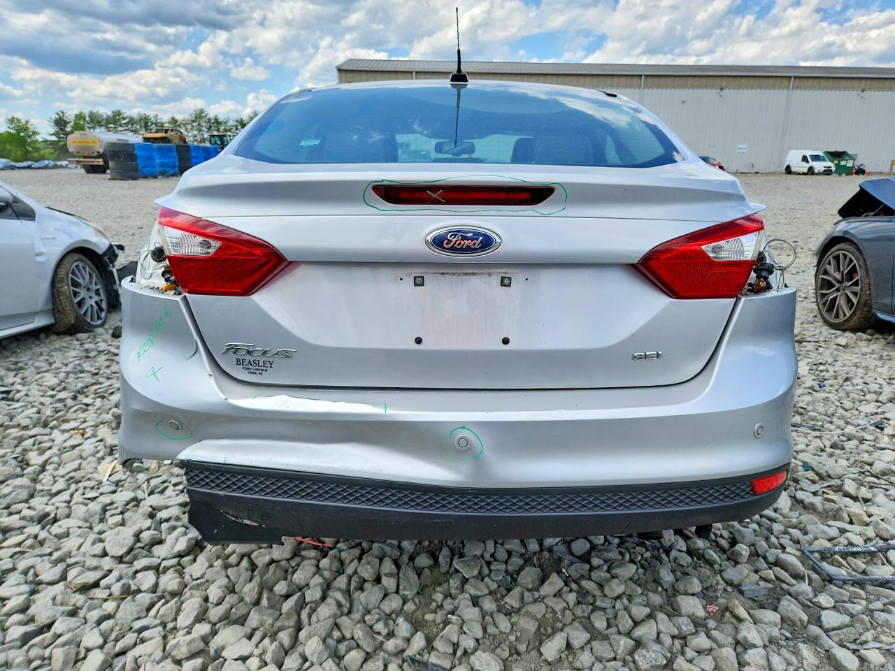 2012 Ford Focus Sel Silver vin: 1FAHP3H22CL381395