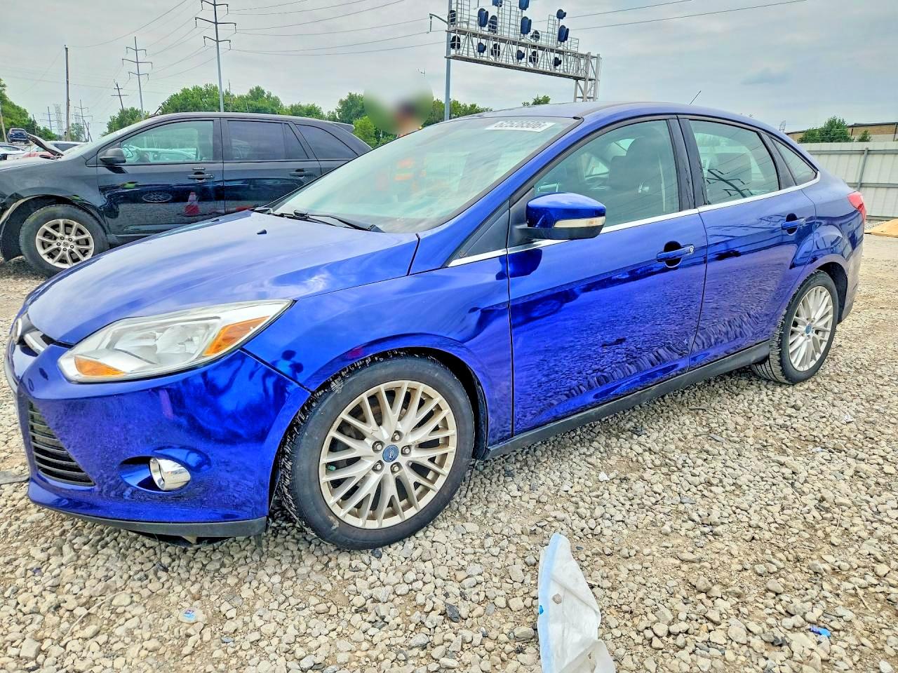 2012 Ford Focus Sel Blue vin: 1FAHP3H22CL395040