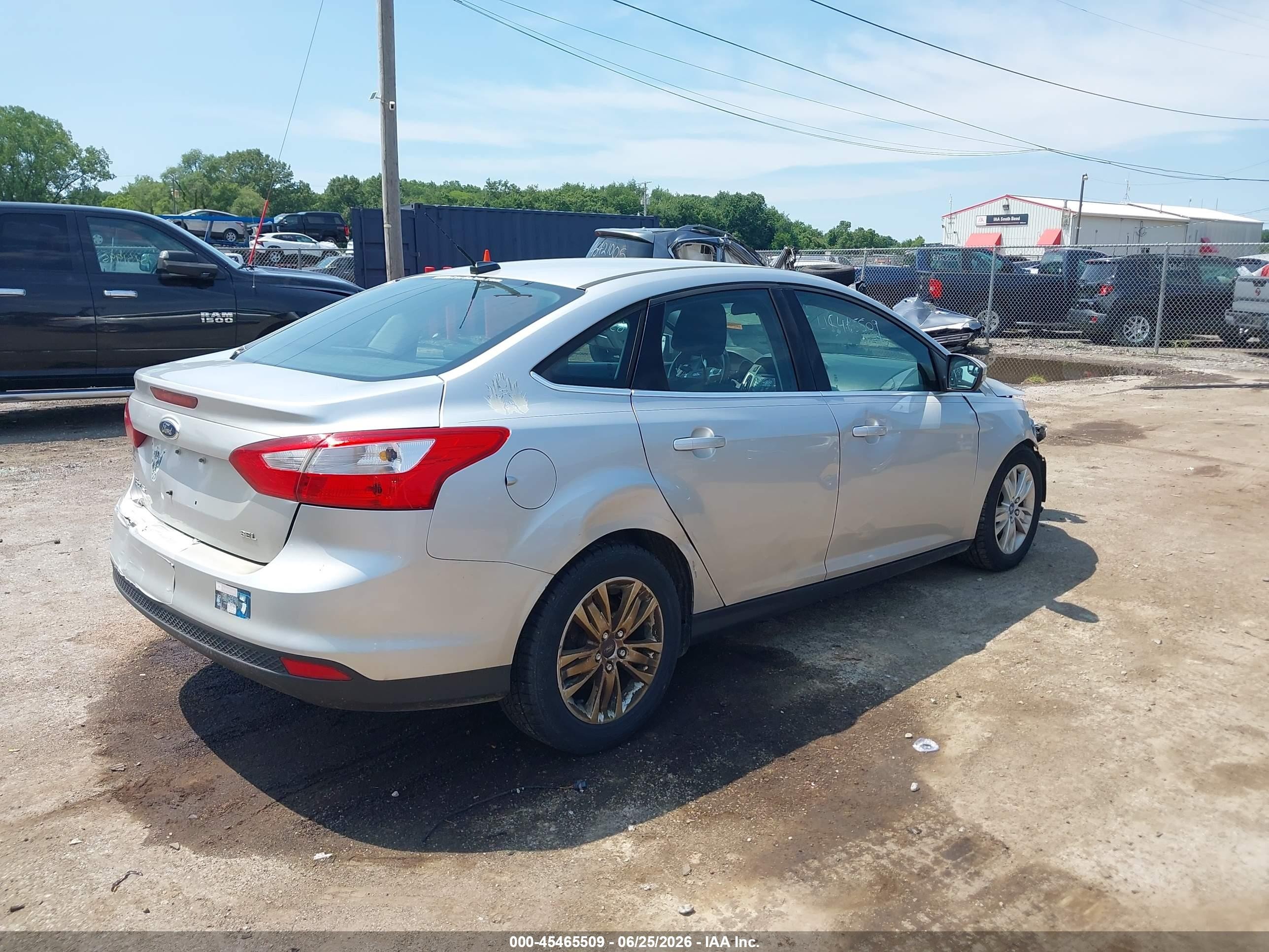 2012 Ford Focus Sel Silver vin: 1FAHP3H23CL135410