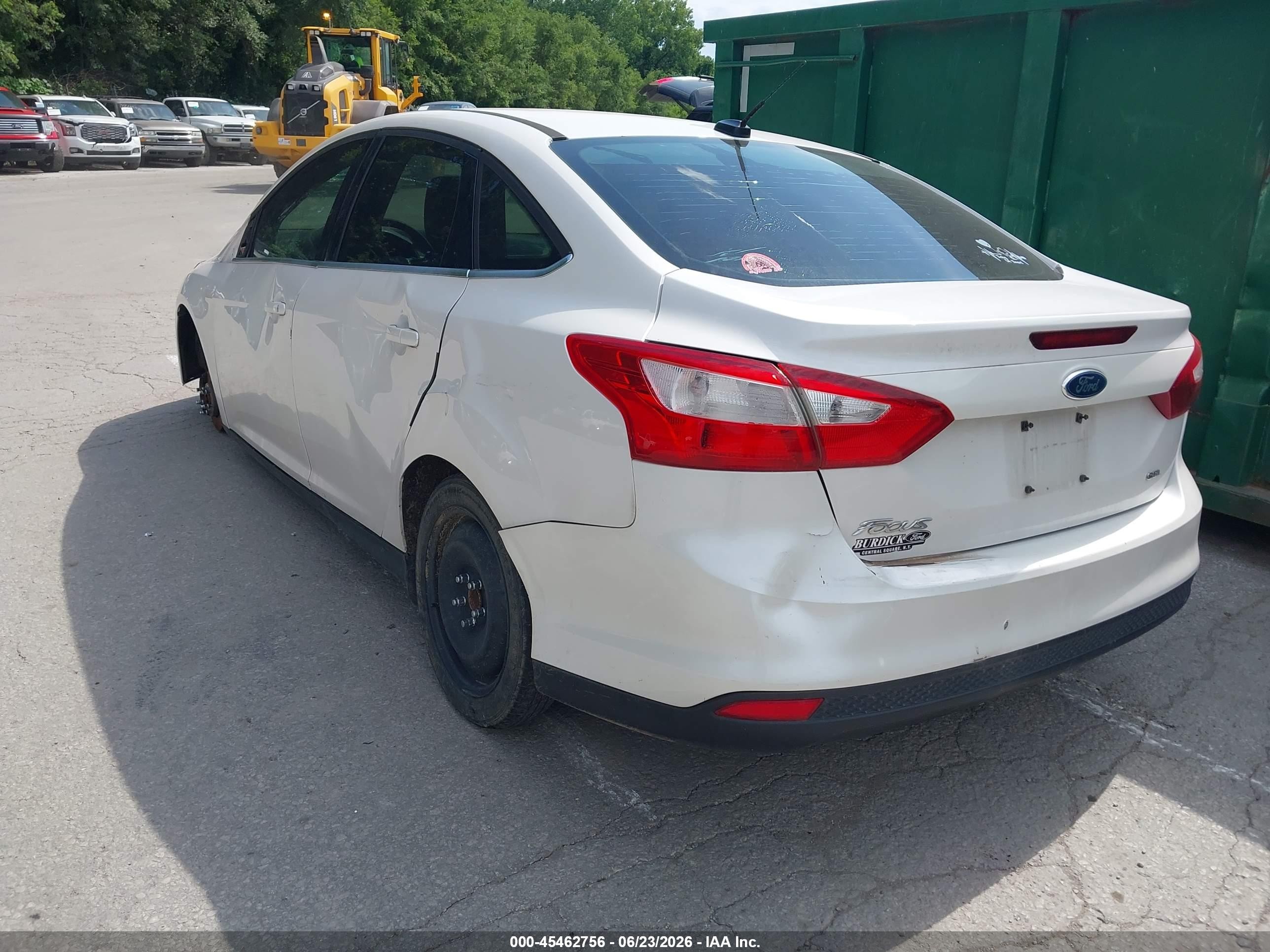 2012 Ford Focus Sel White vin: 1FAHP3H23CL180234