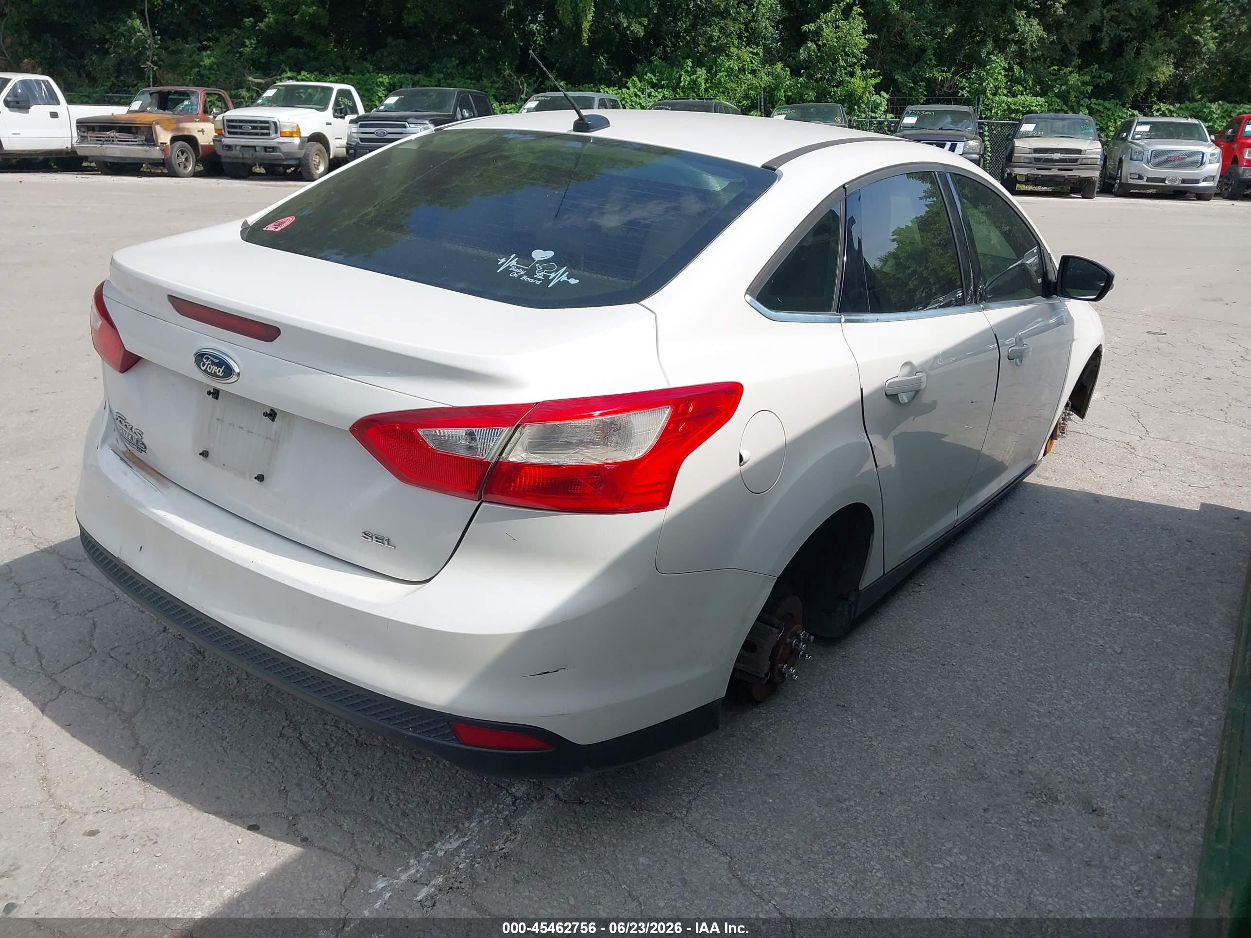 2012 Ford Focus Sel White vin: 1FAHP3H23CL180234
