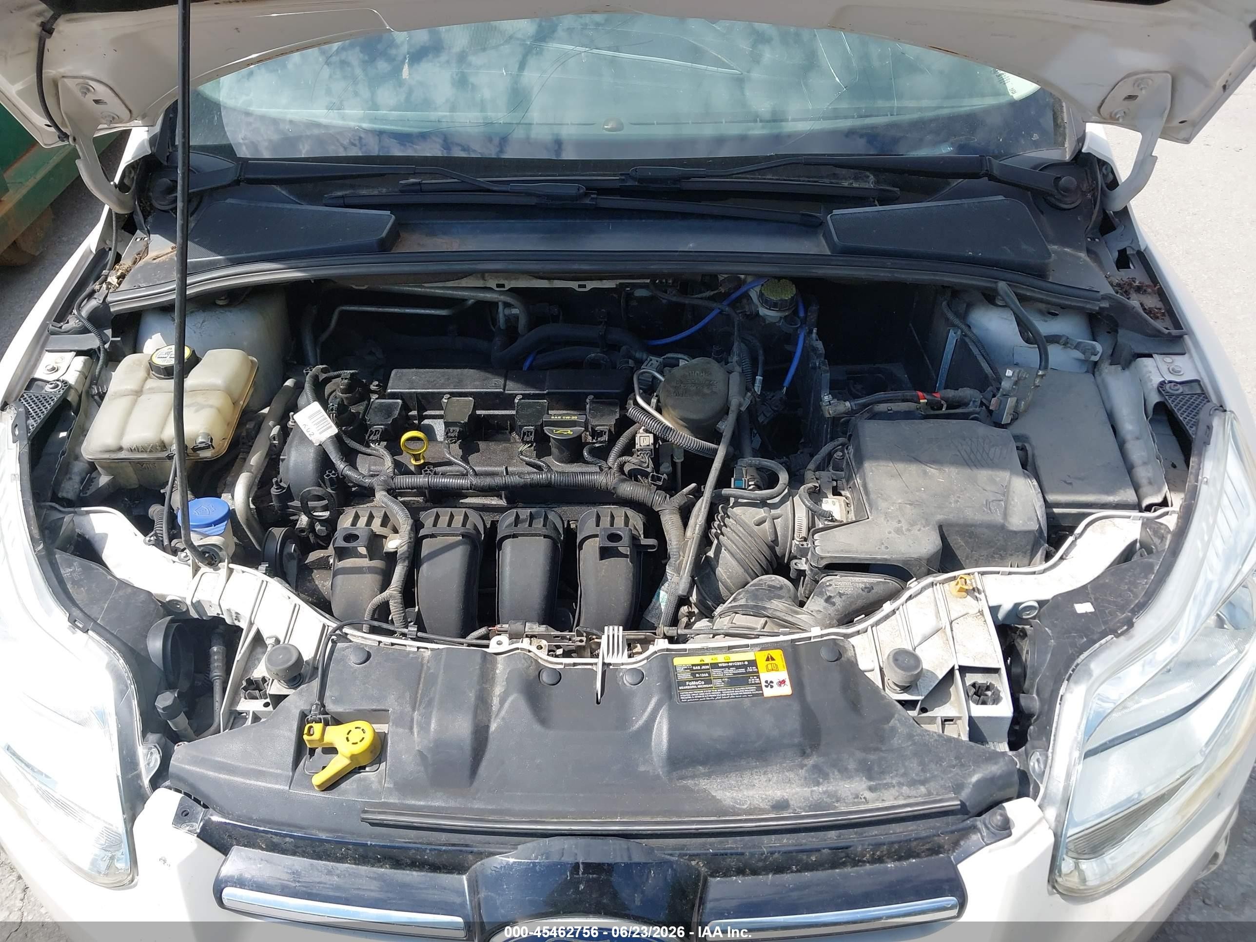 2012 Ford Focus Sel White vin: 1FAHP3H23CL180234