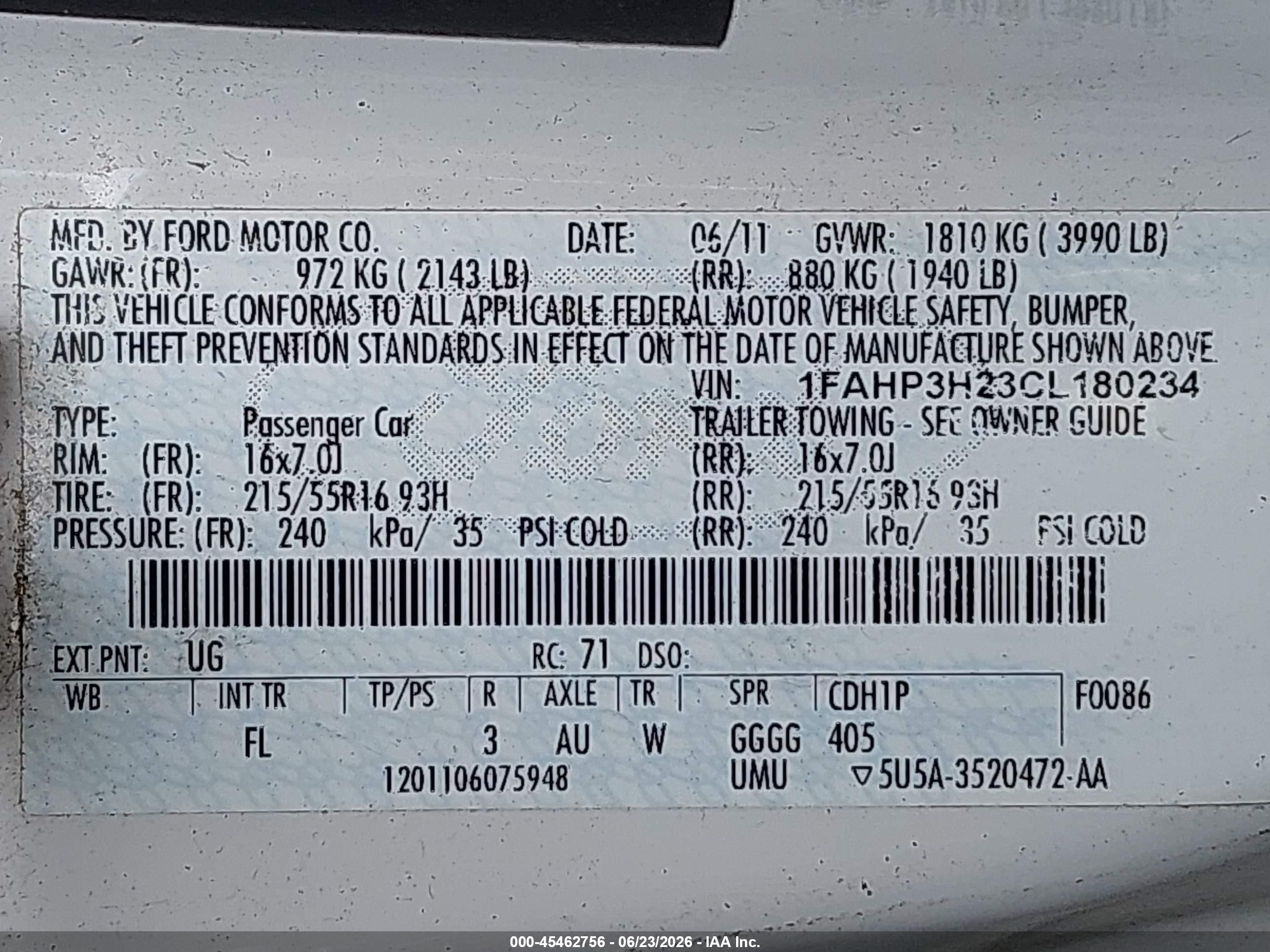 2012 Ford Focus Sel White vin: 1FAHP3H23CL180234