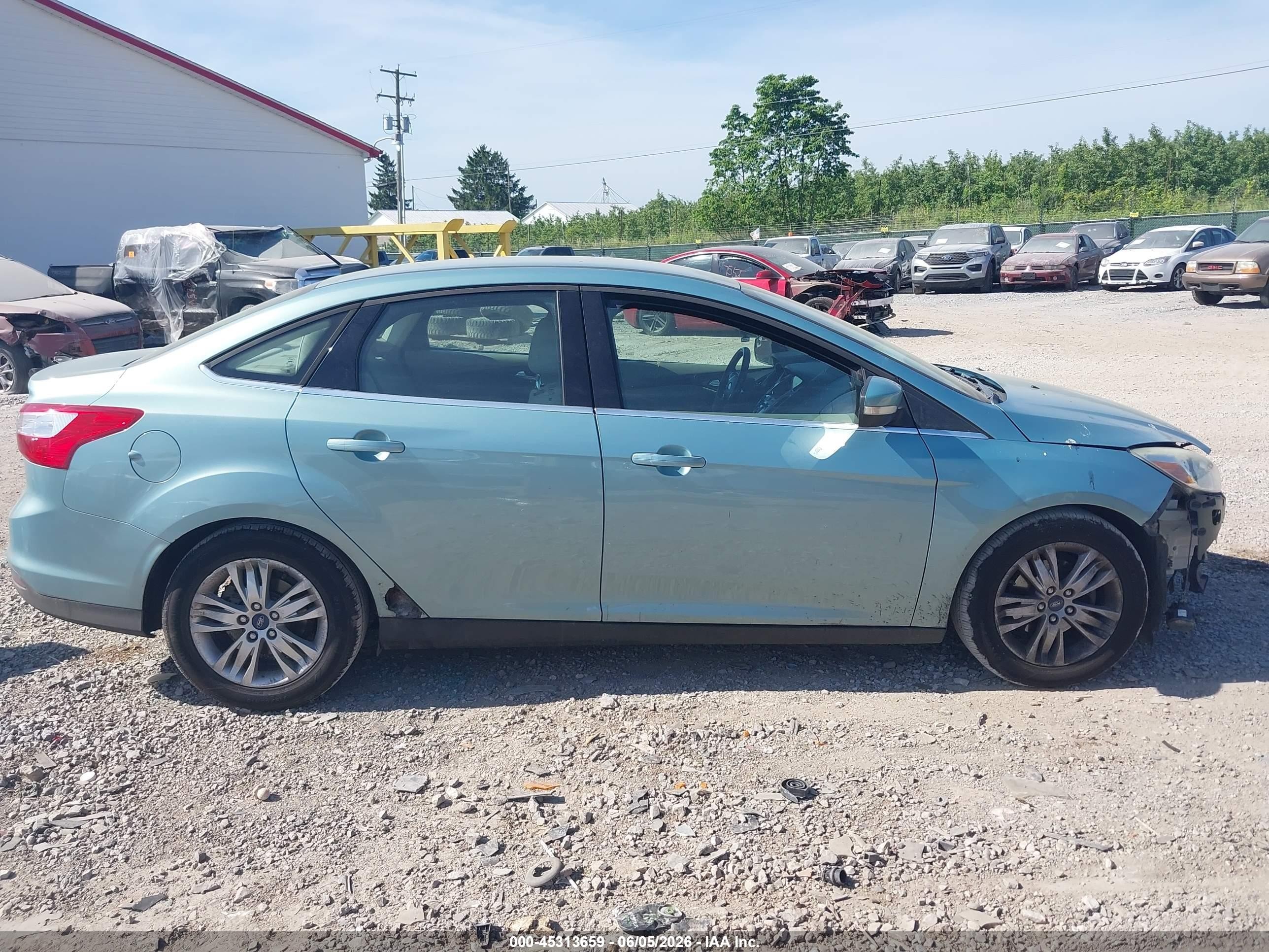 2012 Ford Focus Sel Light Blue vin: 1FAHP3H23CL233417