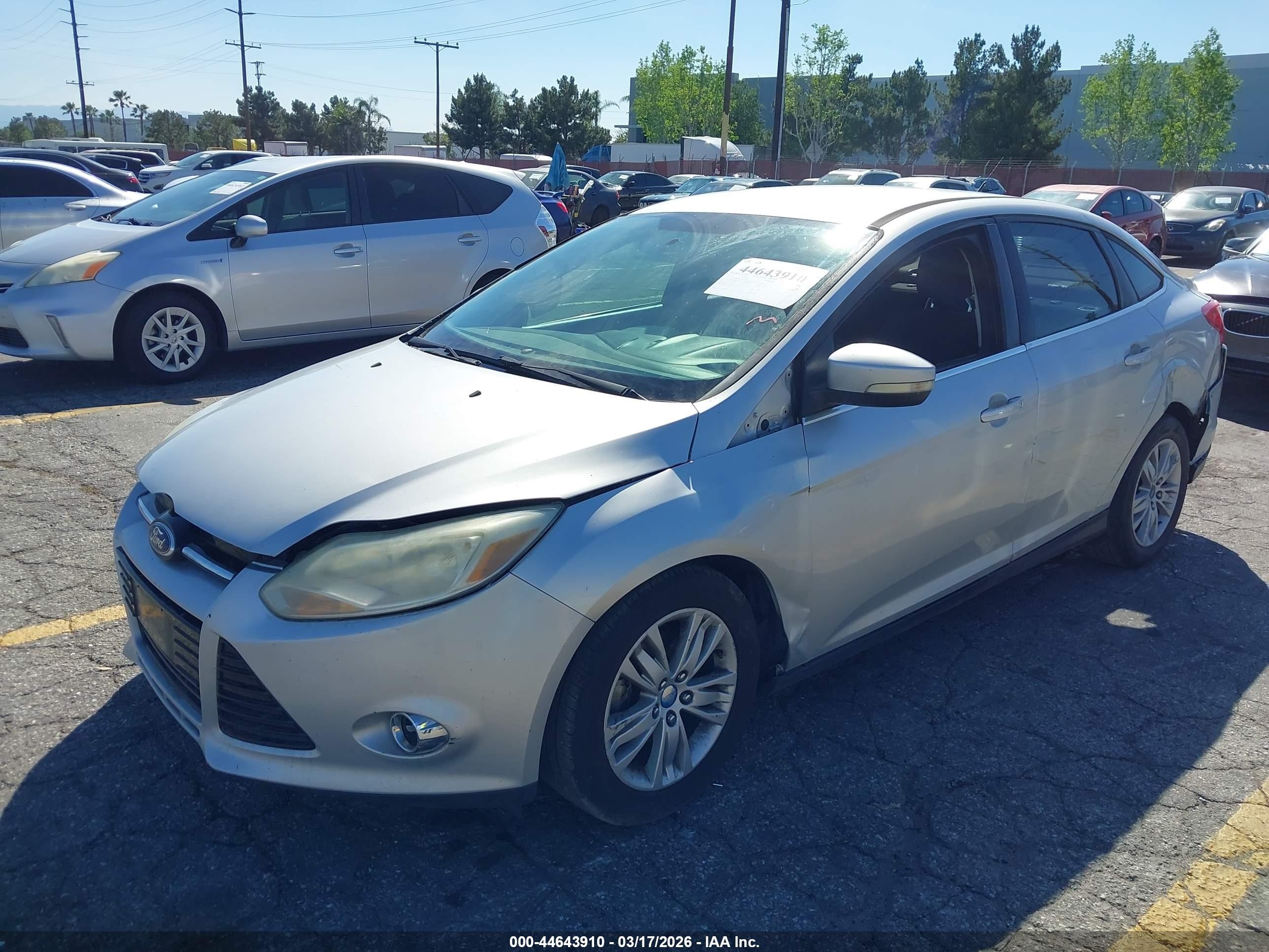 2012 Ford Focus Sel Gray vin: 1FAHP3H23CL251142