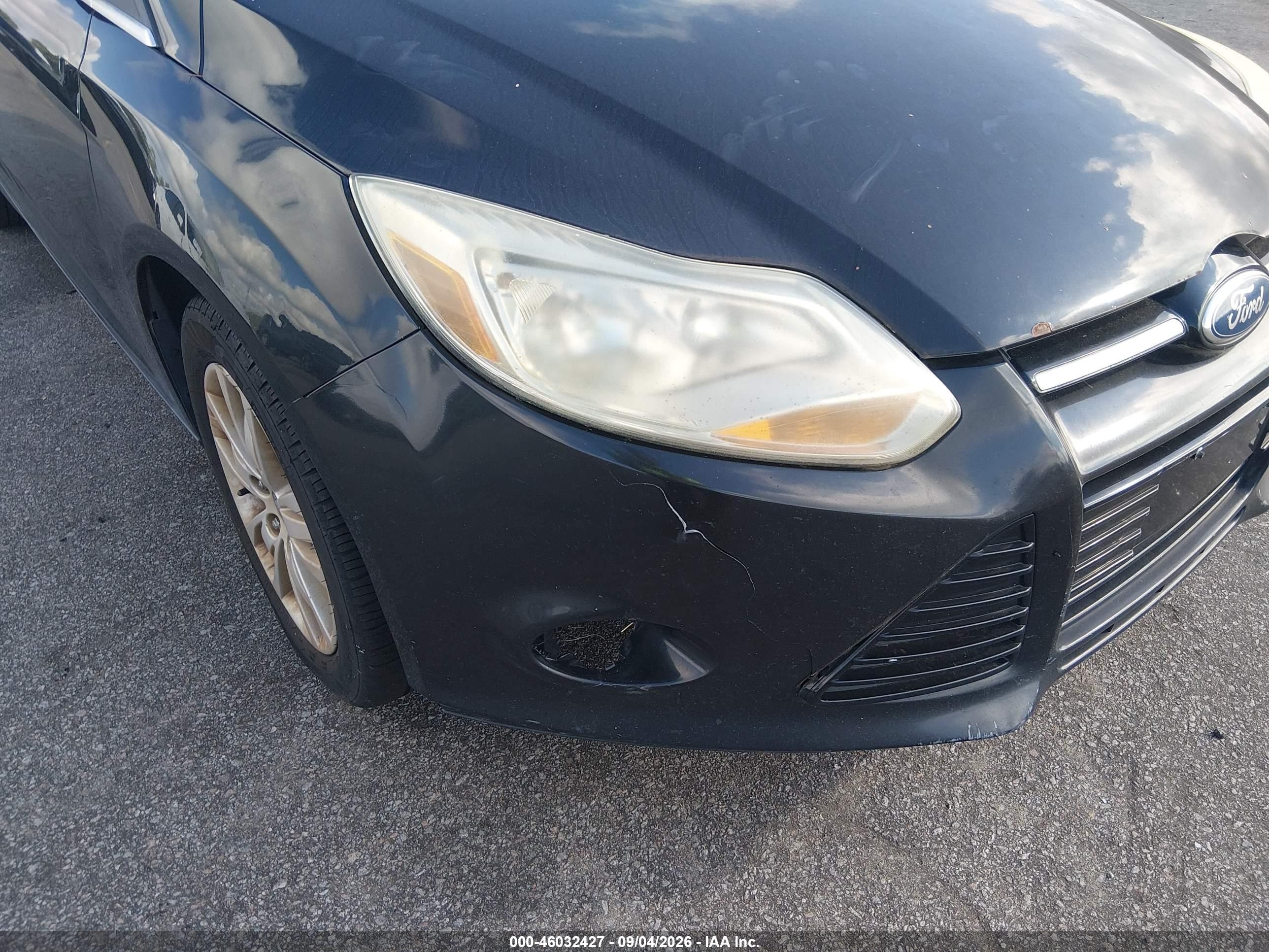 2012 Ford Focus Sel Черный vin: 1FAHP3H23CL297599