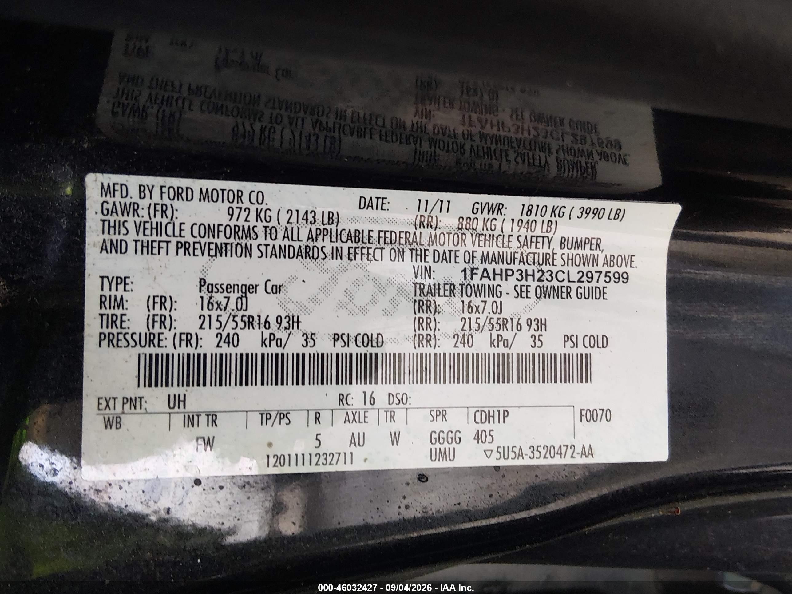 2012 Ford Focus Sel Черный vin: 1FAHP3H23CL297599