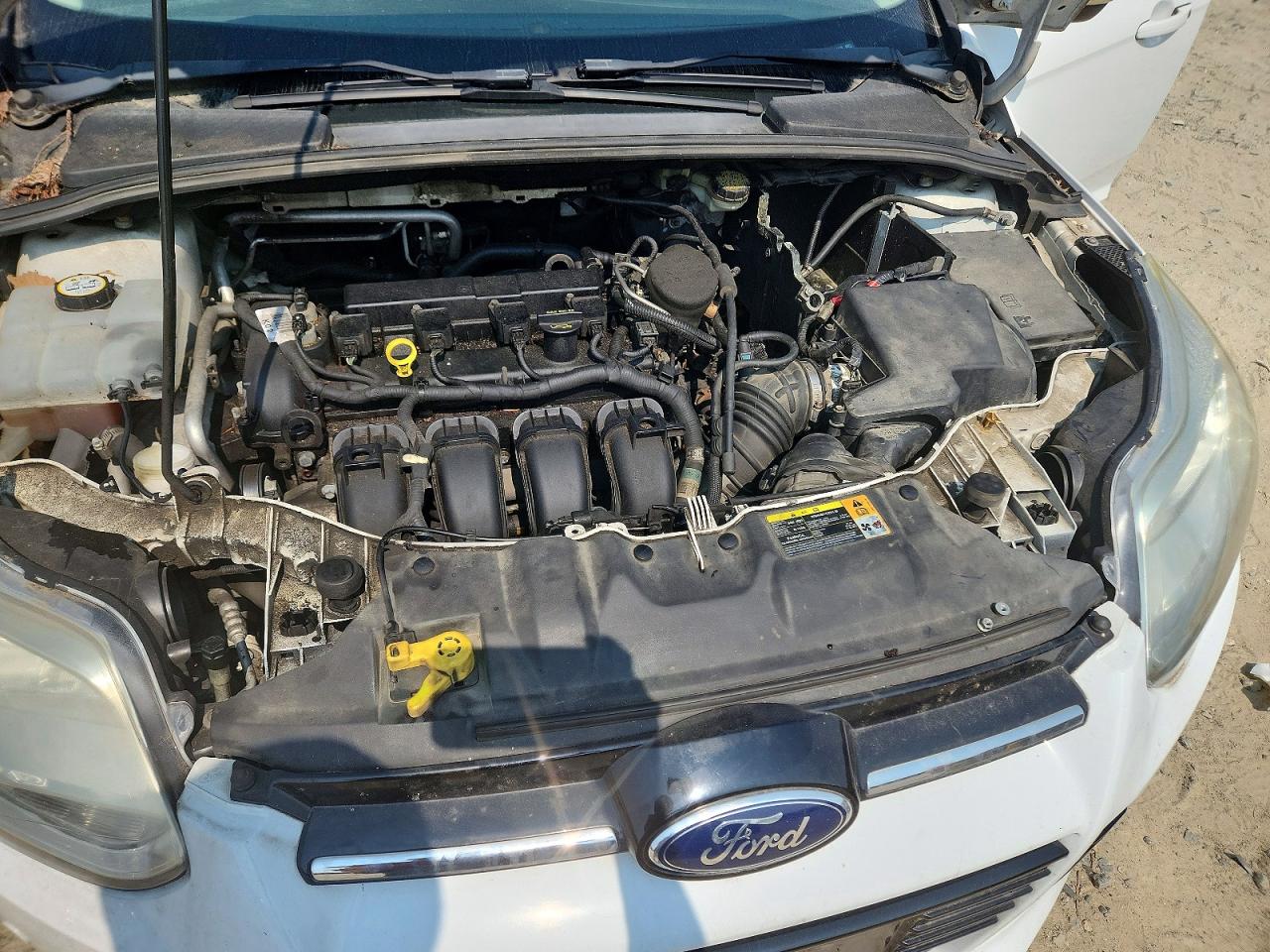2012 Ford Focus Sel White vin: 1FAHP3H23CL353105