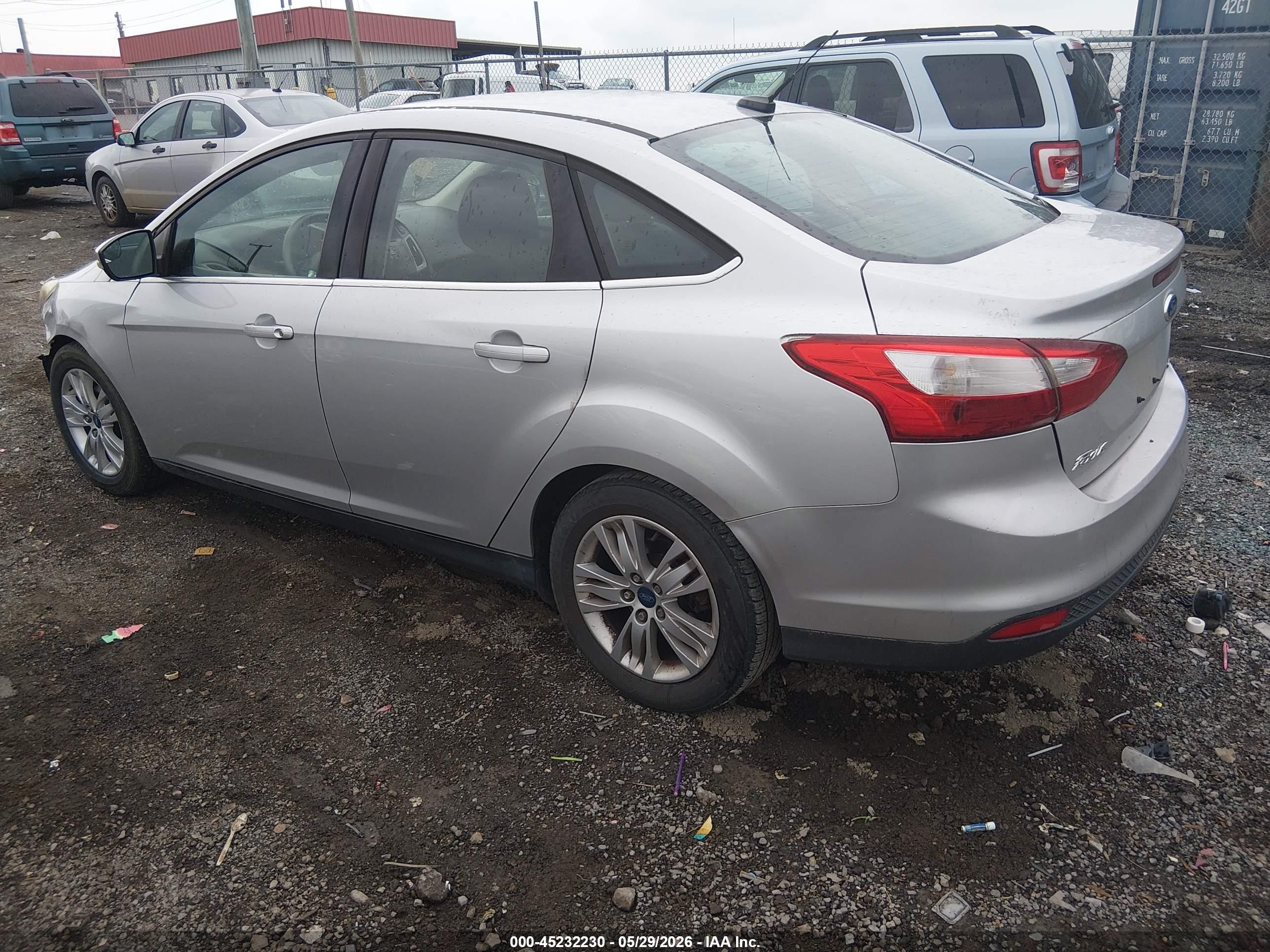 2012 Ford Focus Sel Gray vin: 1FAHP3H23CL387948