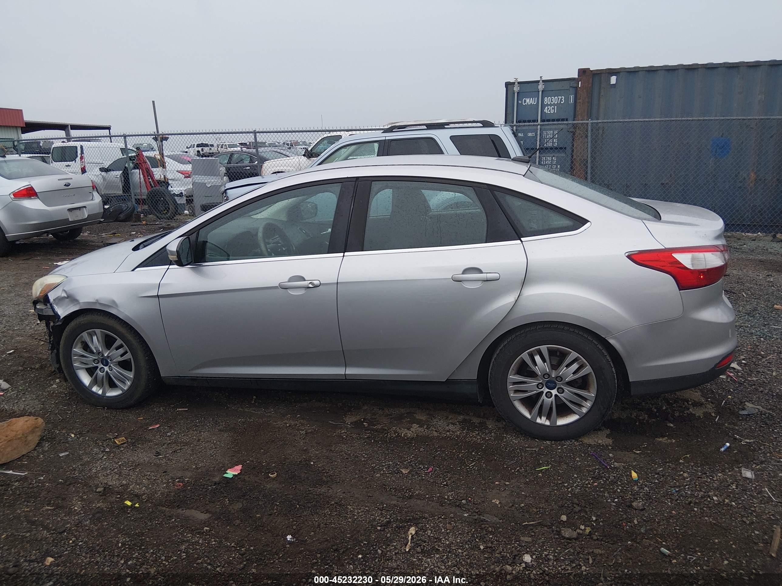 2012 Ford Focus Sel Gray vin: 1FAHP3H23CL387948