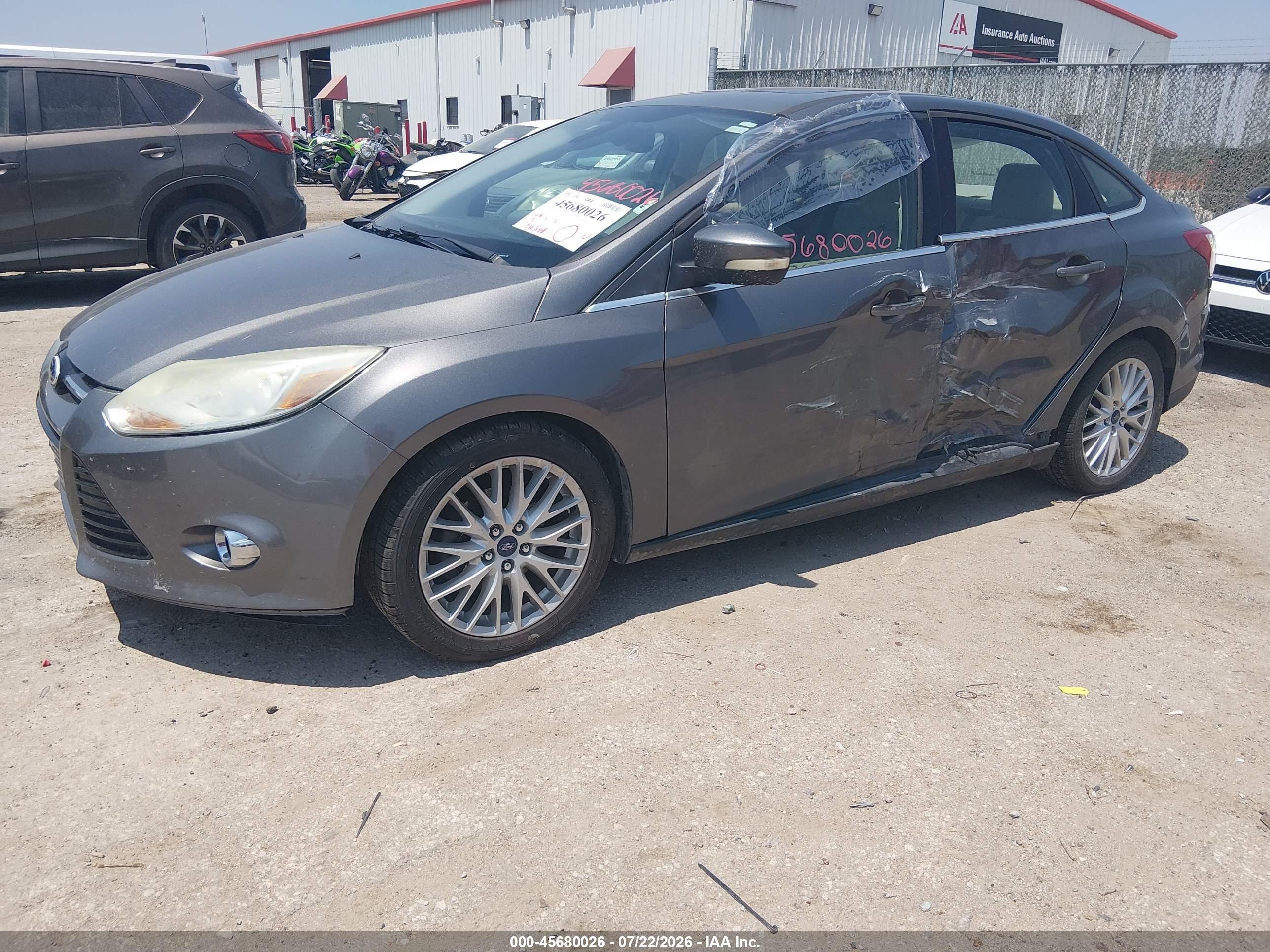 2012 Ford Focus Sel Gray vin: 1FAHP3H23CL400374