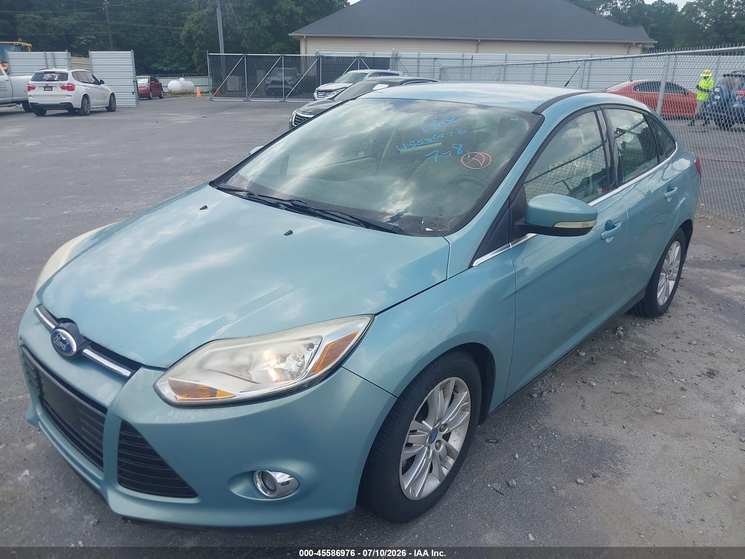 2012 Ford Focus Sel Blue vin: 1FAHP3H24CL163121