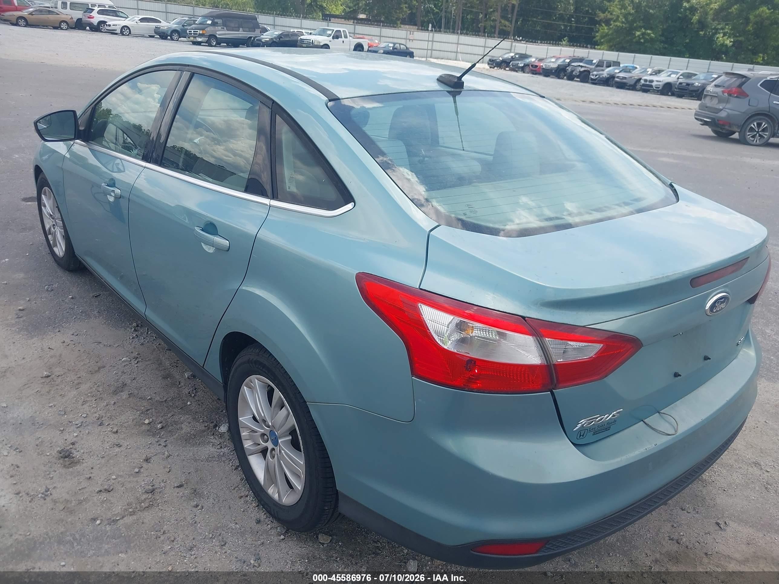 2012 Ford Focus Sel Blue vin: 1FAHP3H24CL163121