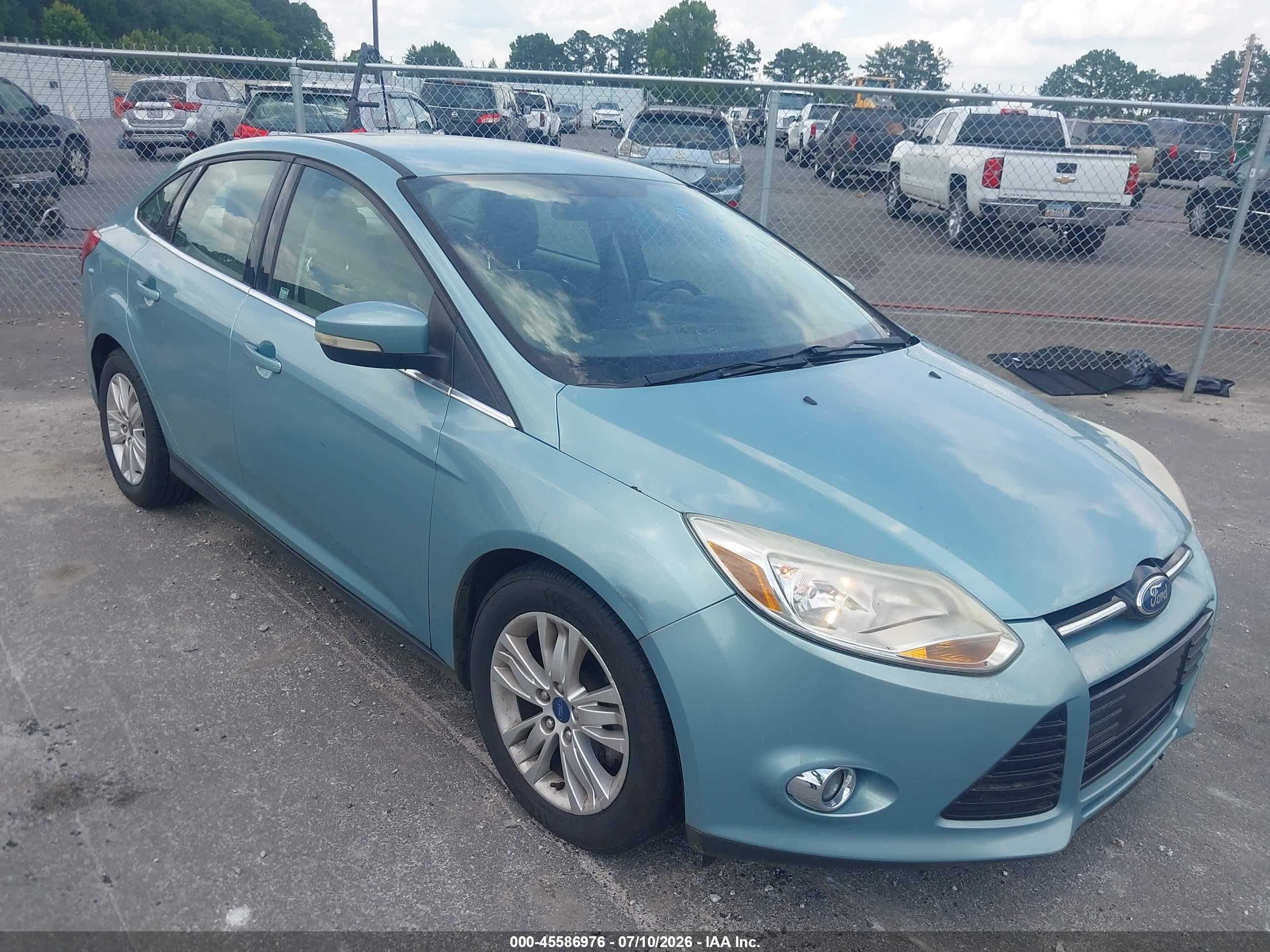 2012 Ford Focus Sel Синий vin: 1FAHP3H24CL163121