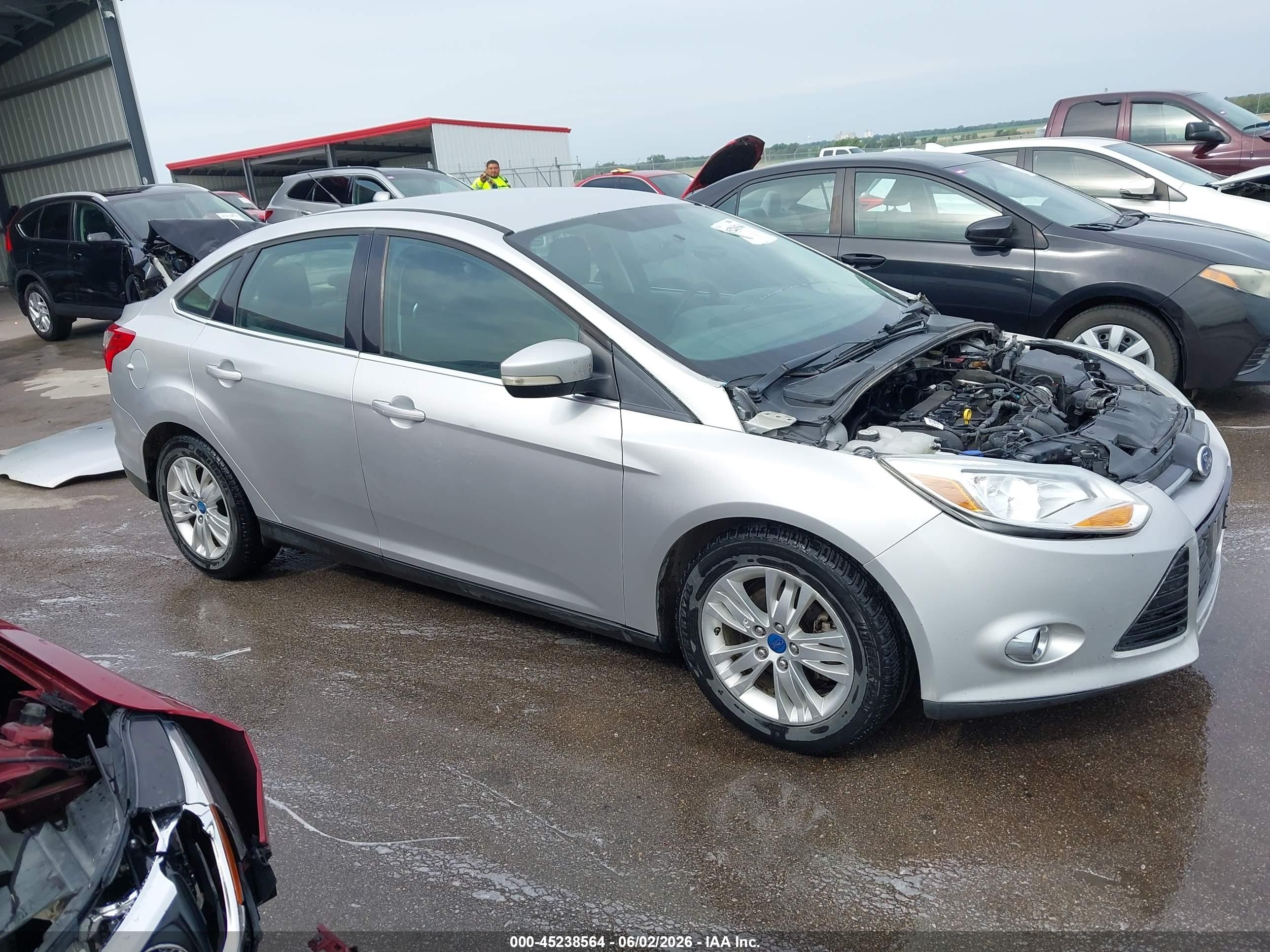 2012 Ford Focus Sel Silver vin: 1FAHP3H24CL184552