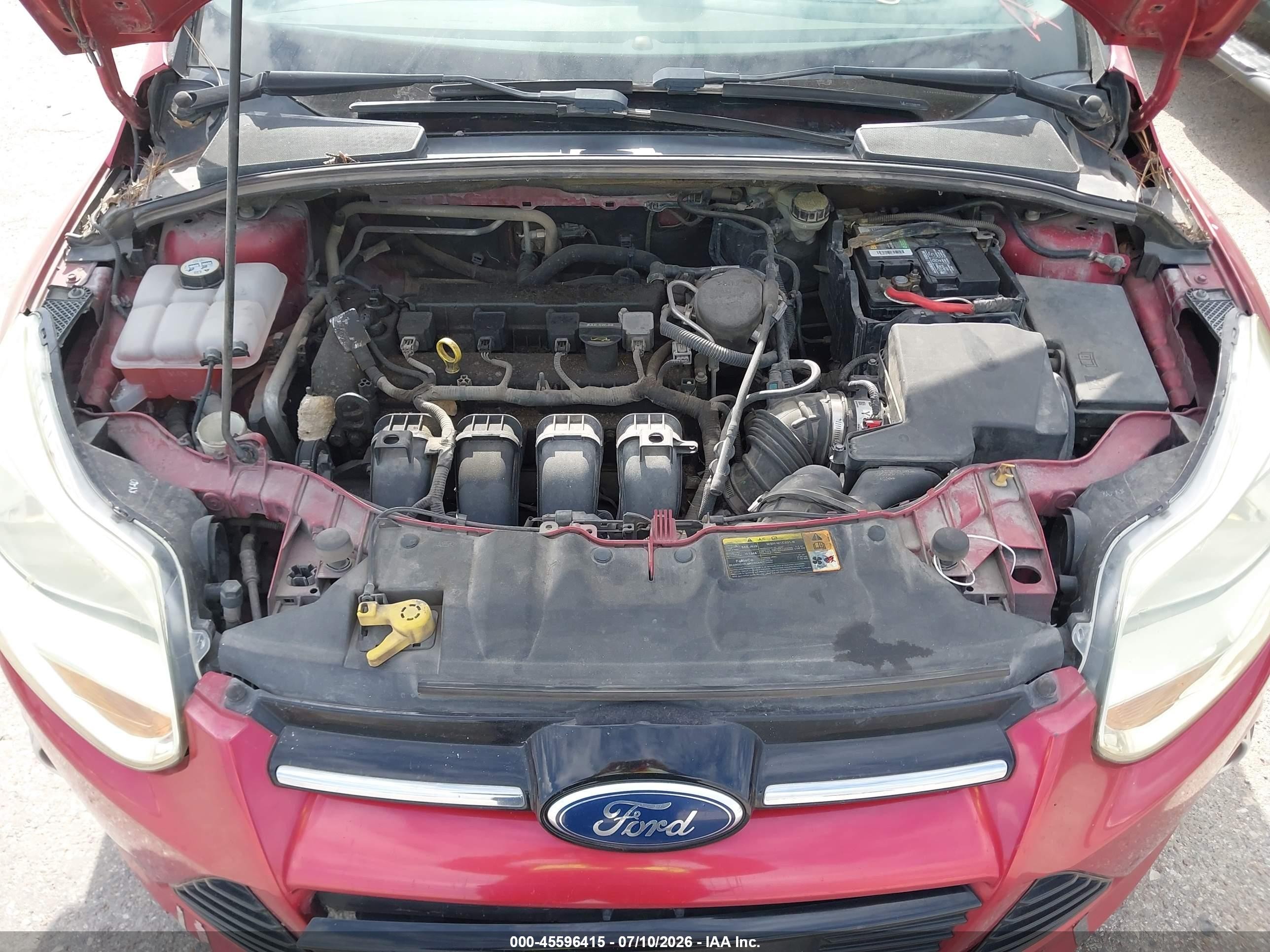 2012 Ford Focus Sel Red vin: 1FAHP3H24CL243308