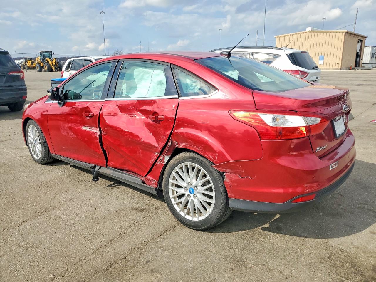 2012 Ford Focus Sel Red vin: 1FAHP3H24CL256527